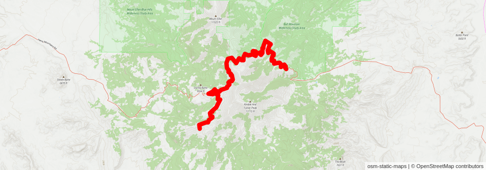 Southwestern Horseshoe Trail stage 19 Map