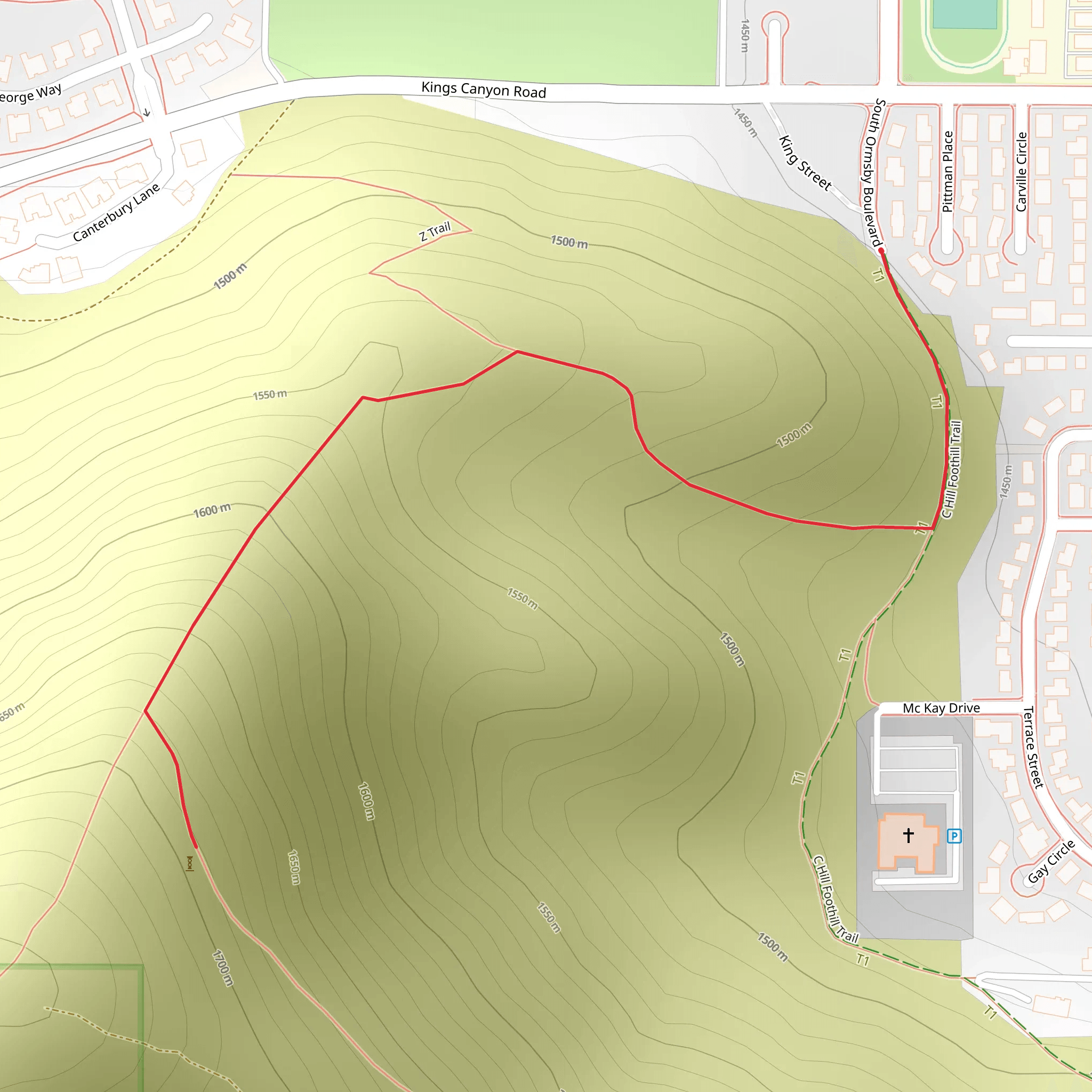 C Hill mobile static map