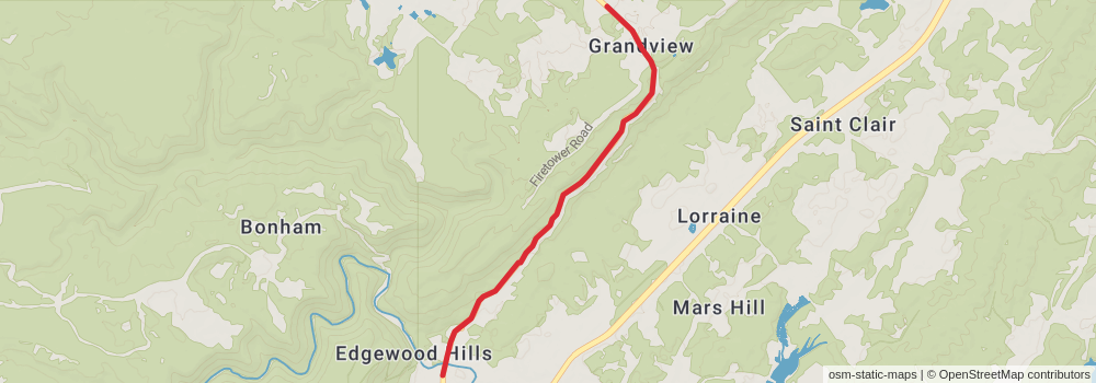 American Perimeter Trail - Southern Appalachian Primary stage 82 Map