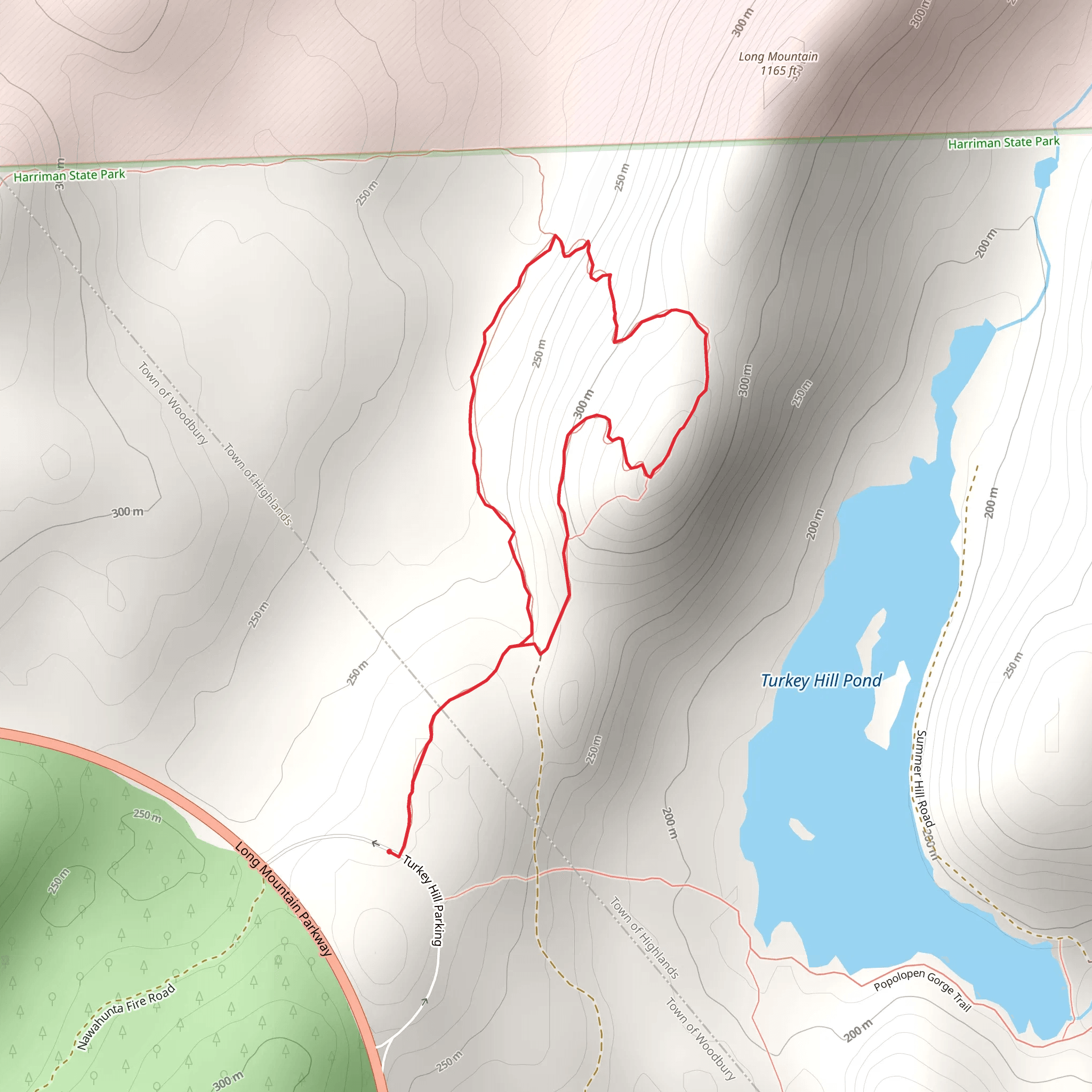 Under Long Mountain Loop Trail mobile static map