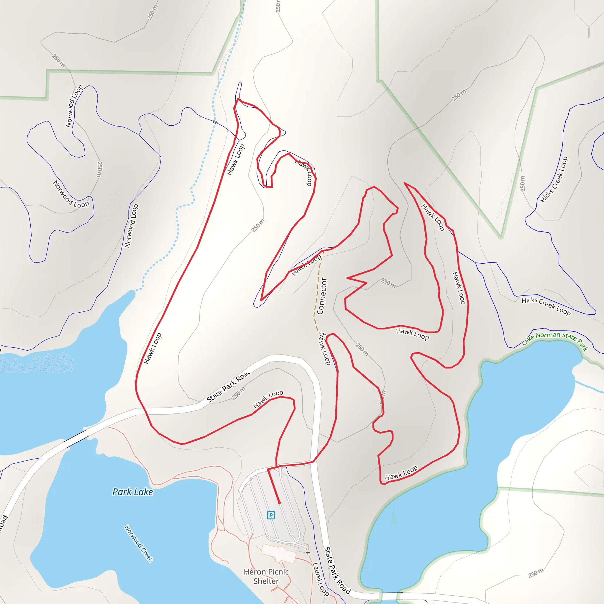 Hawk Loop mobile static map