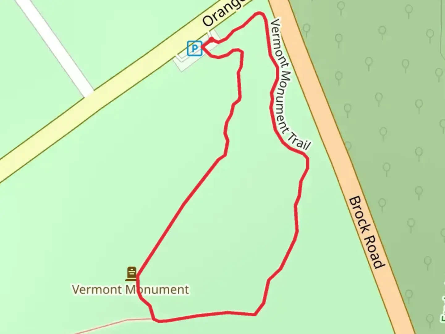An image depicting the trail Vermont Mountain Loop Trail and its surrounding area.