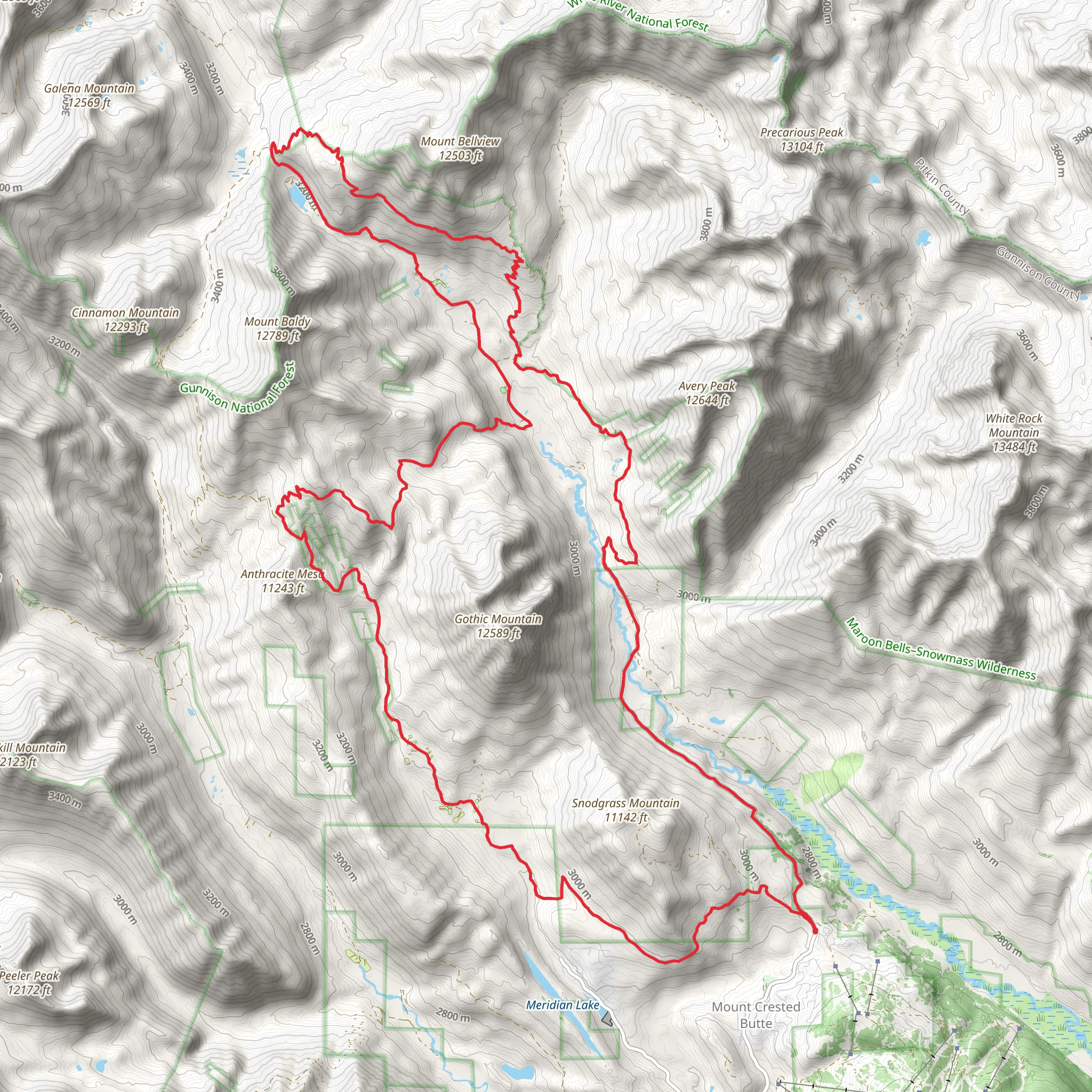 Elkton and Rock Creek Loop mobile static map