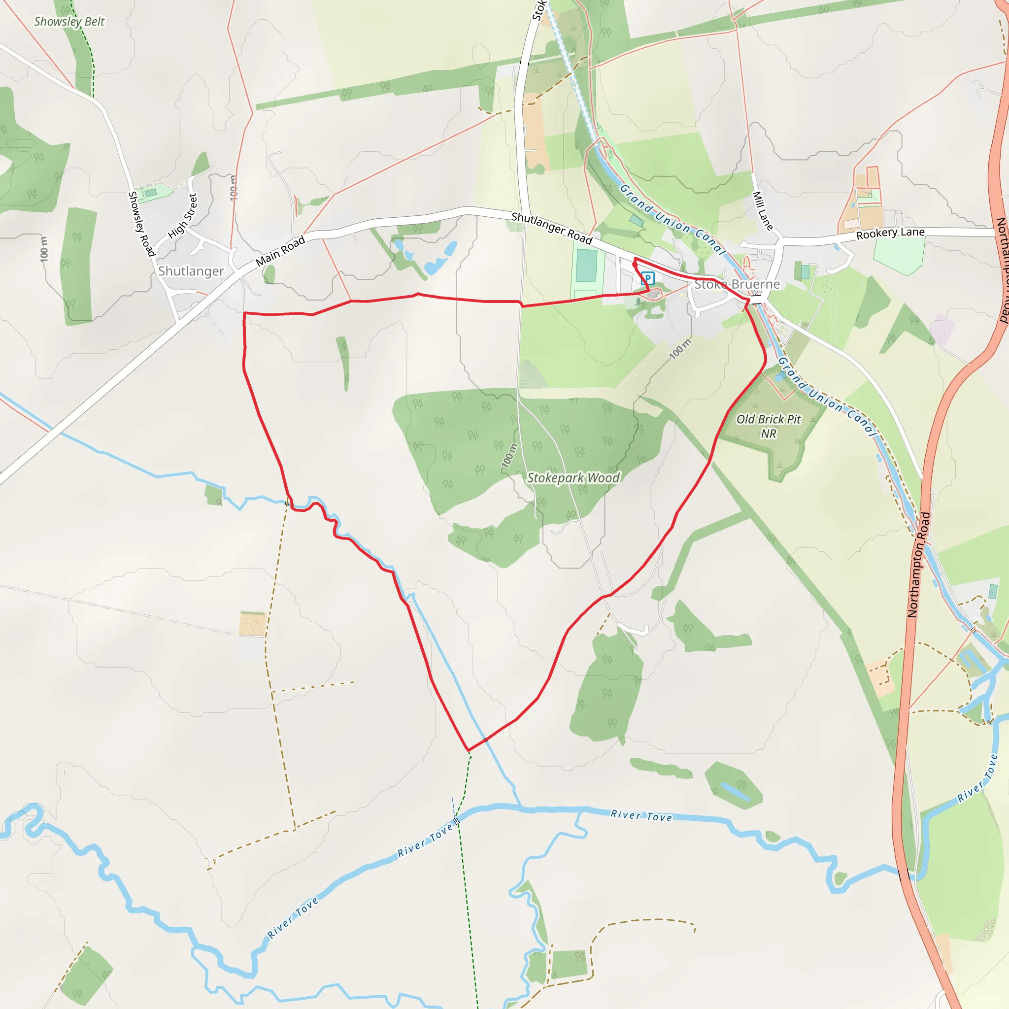 Stoke Bruerne Loop mobile static map