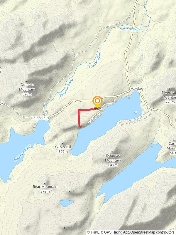 Silver Lake Bluffs Trail mobile static map