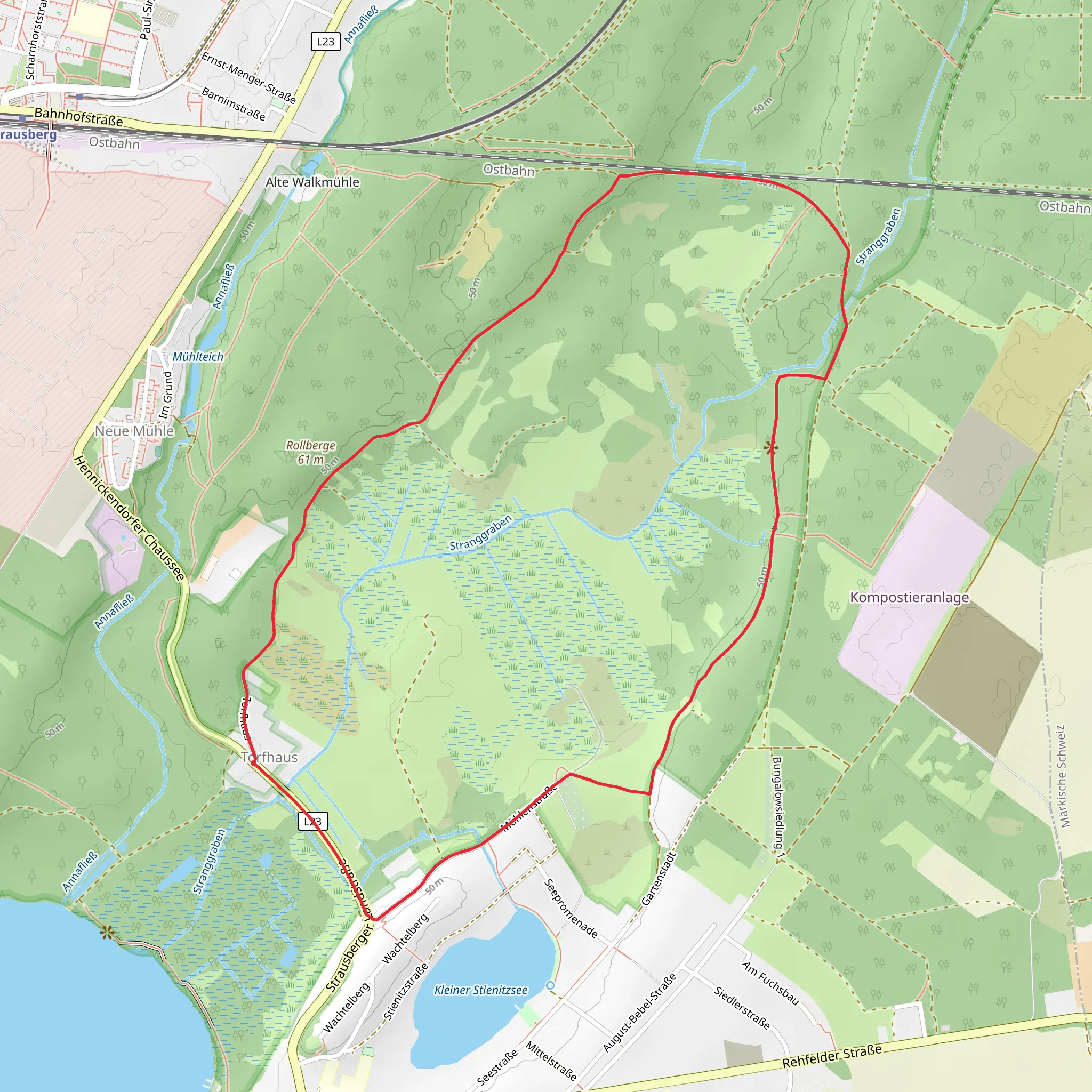 Stranggraben Loop mobile static map