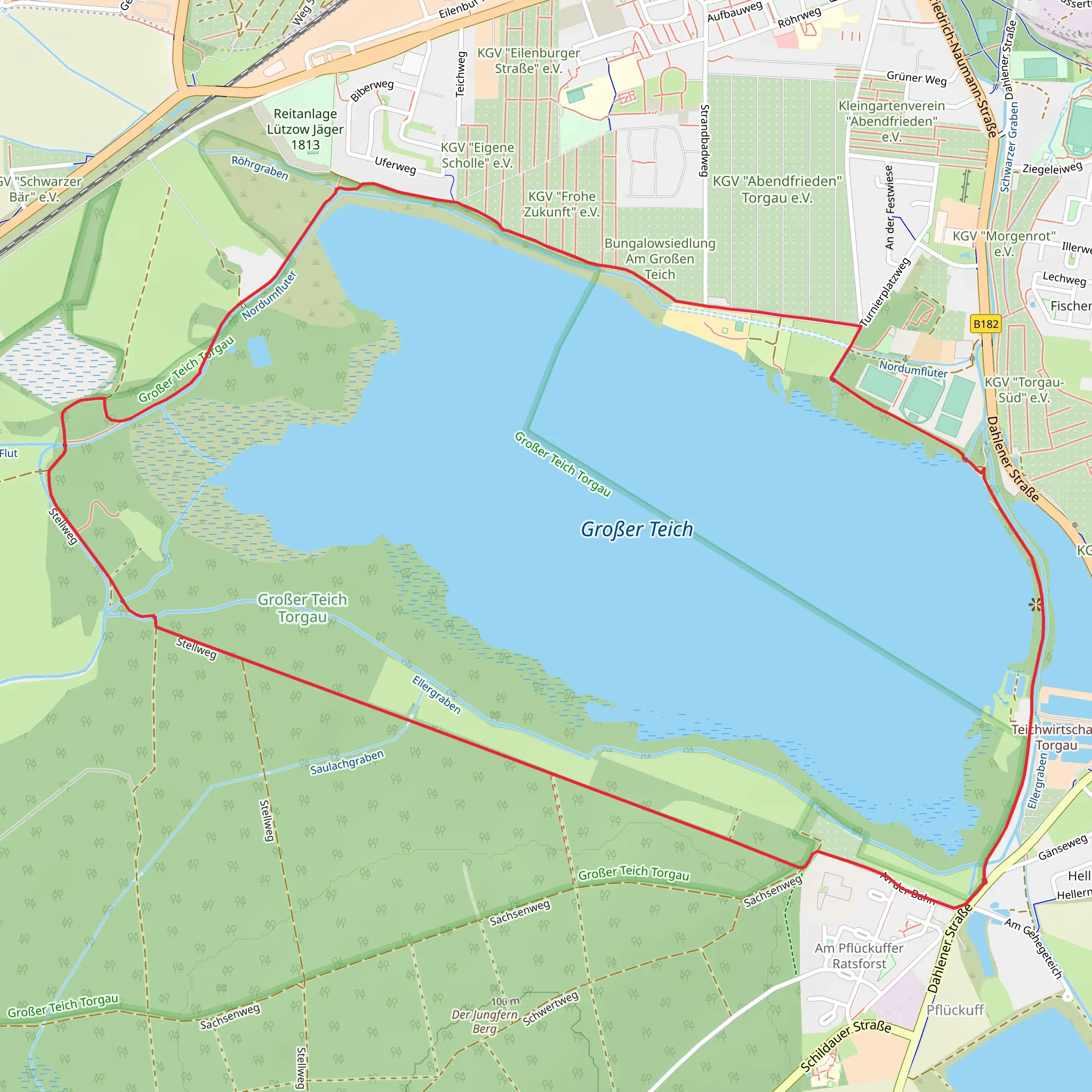 Rundweg Großer Teich mobile static map