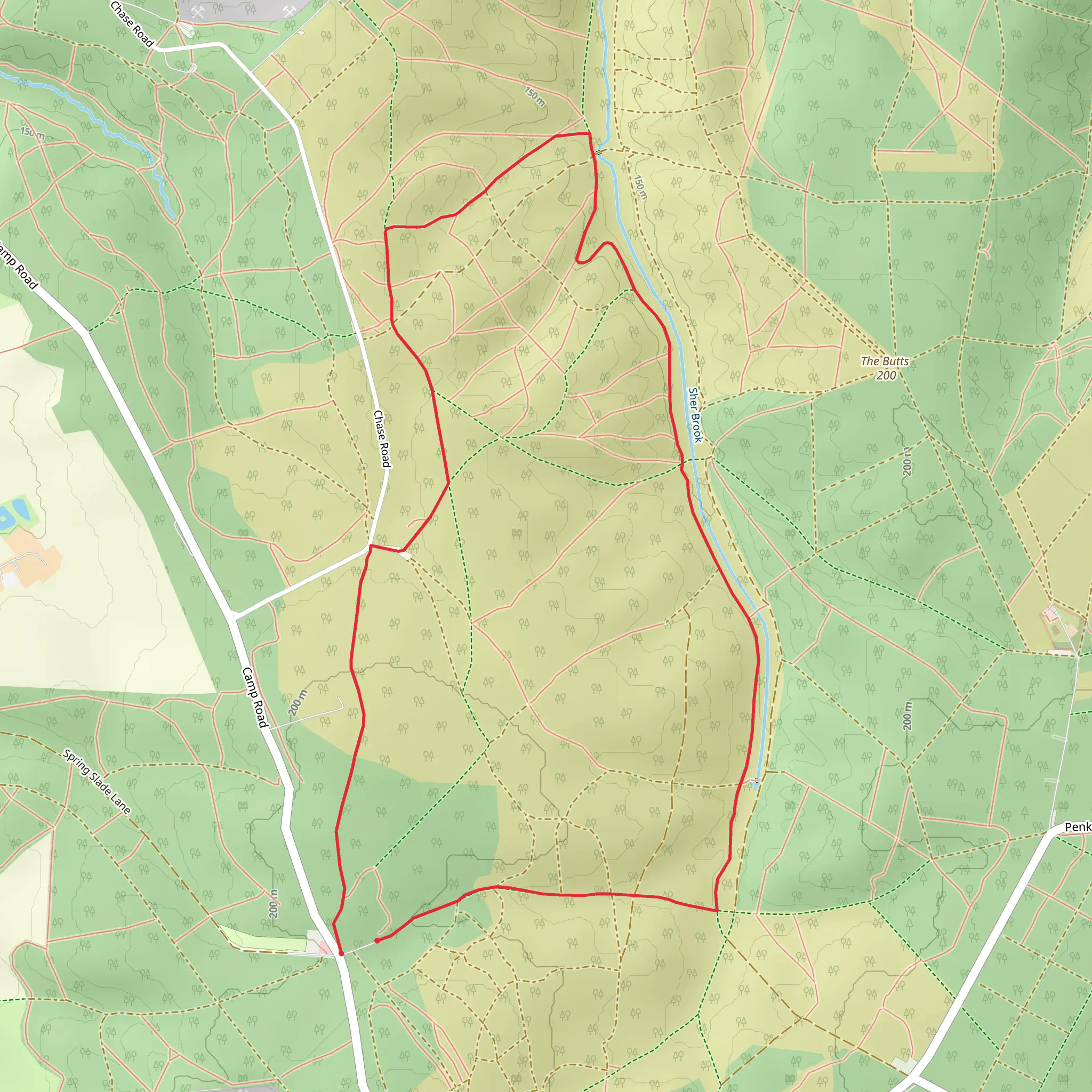 Sherbrook Valley from Katyn Memorial mobile static map