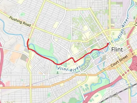 Flint River Trail to Calvary Cemetery