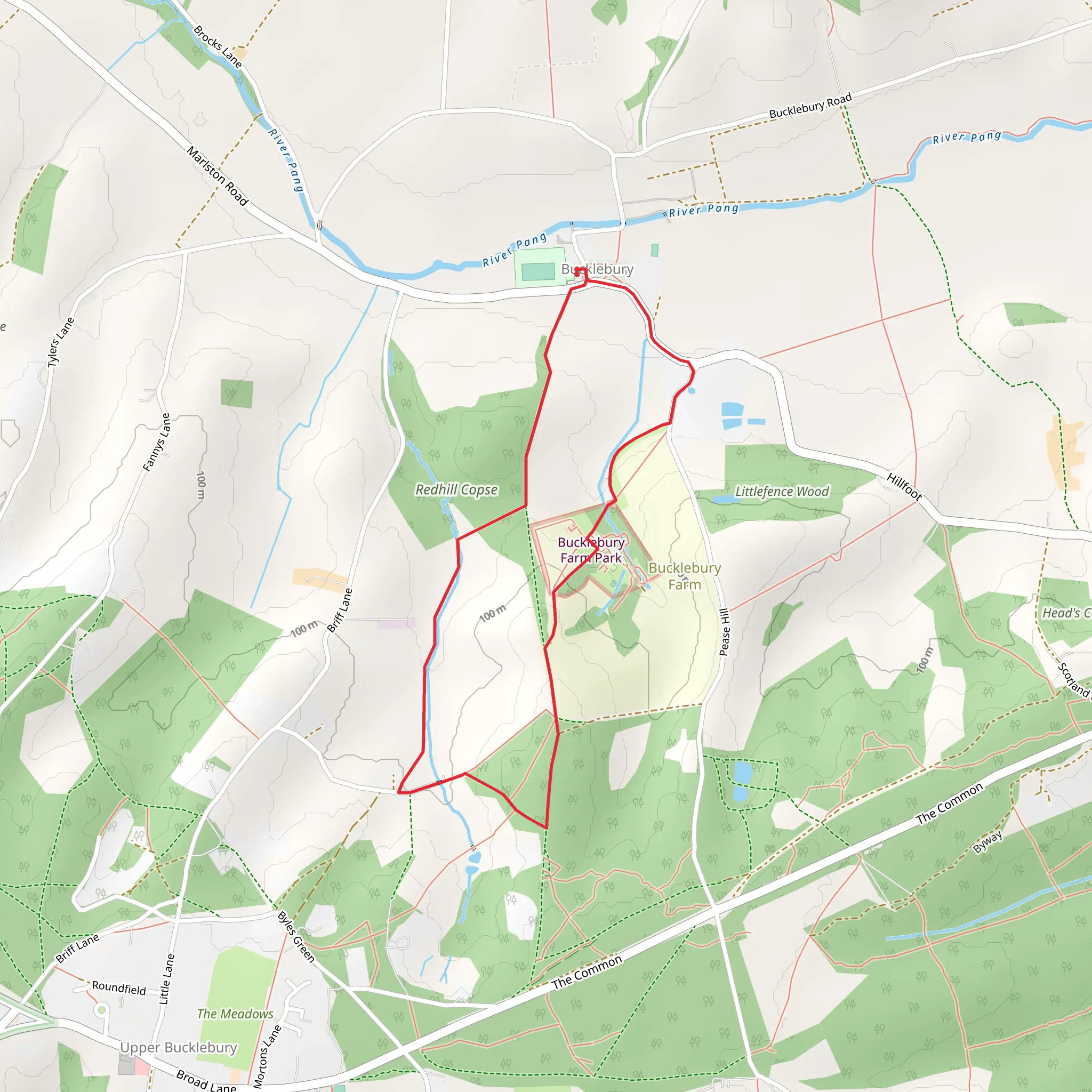 Bucklebury Farm and Deer Safari Park mobile static map