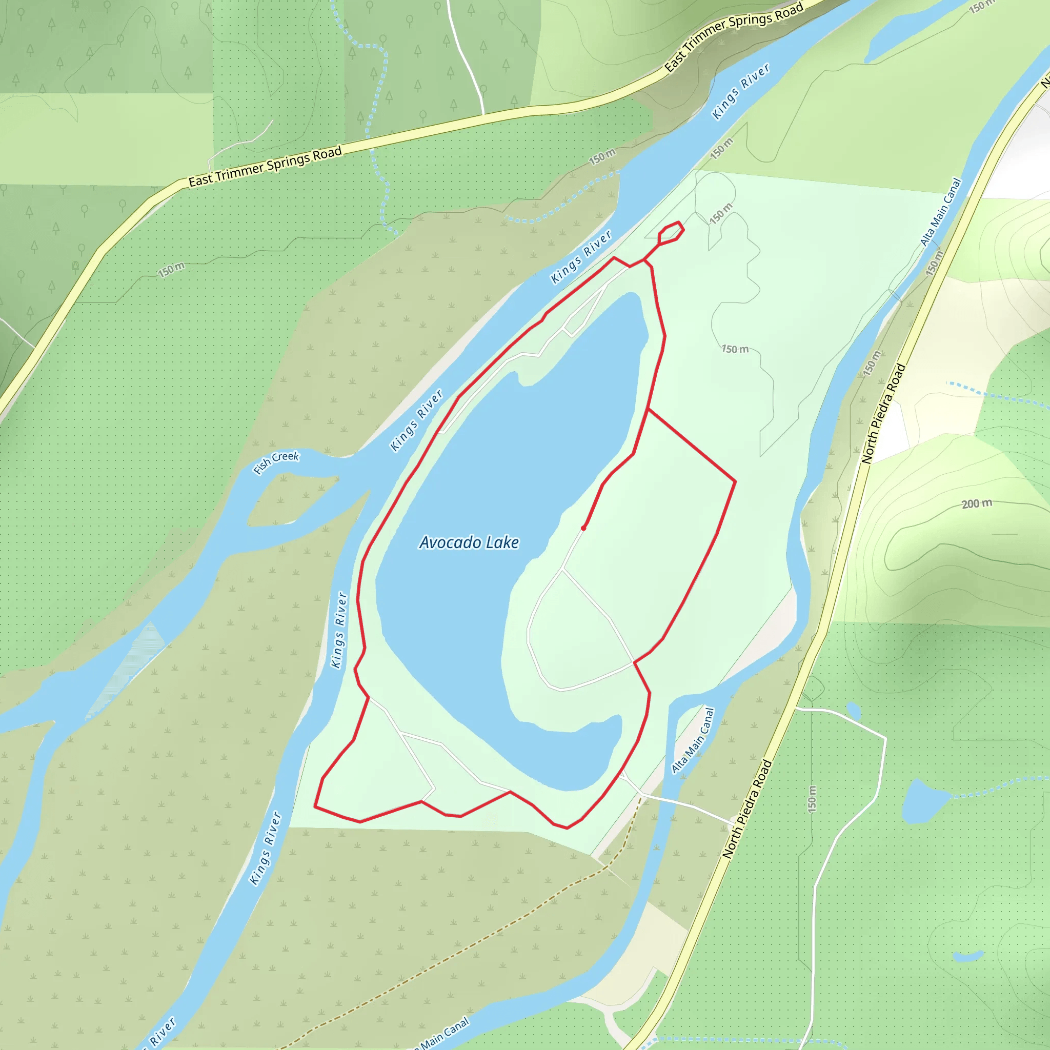 Avocado Lake Loop mobile static map