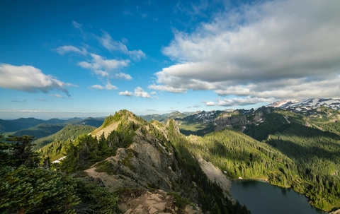 An image depicting the trail Tolmie Peak Trail and its surrounding area.