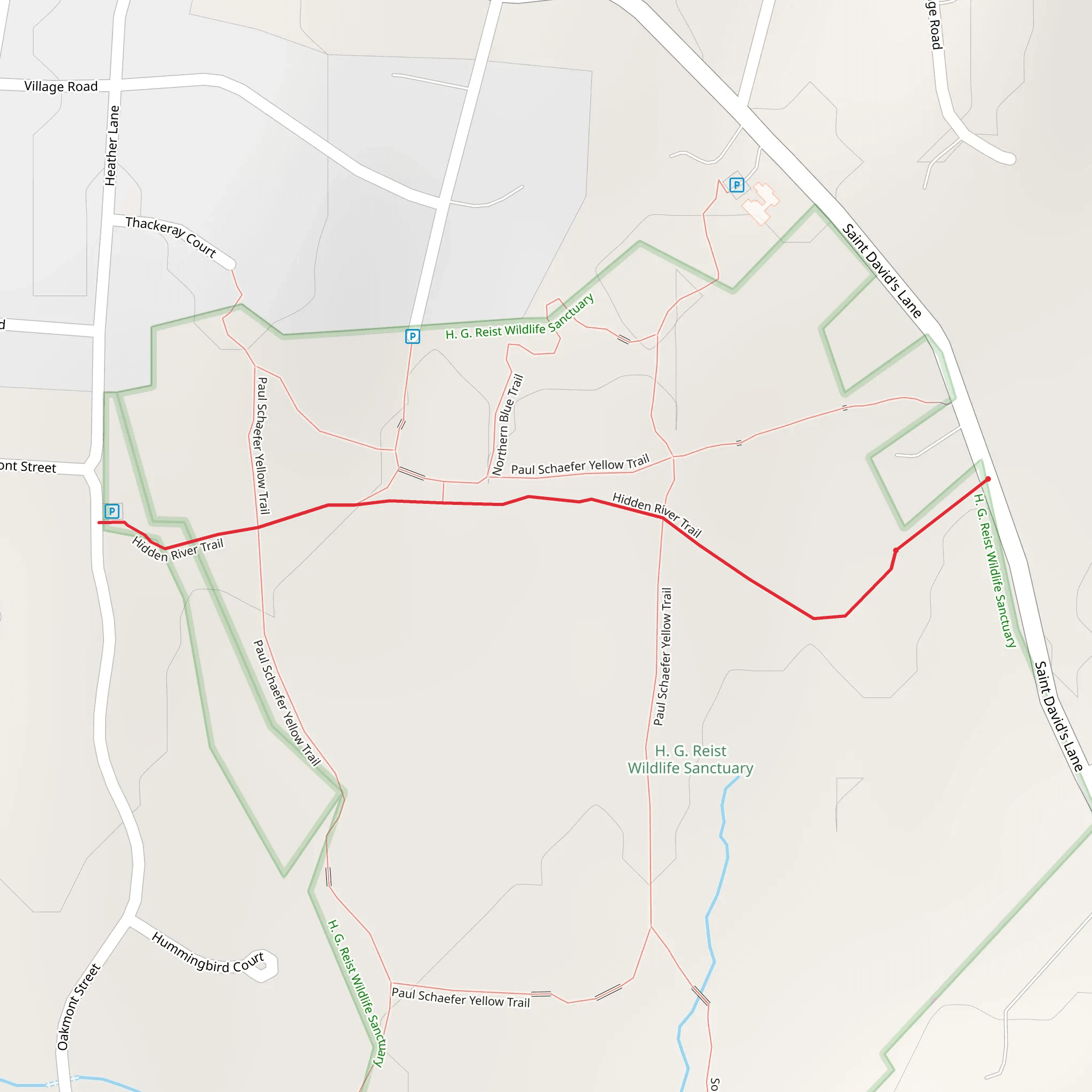 Hidden River Trail mobile static map