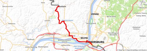 American Discovery Trail South Route stage 48 Map