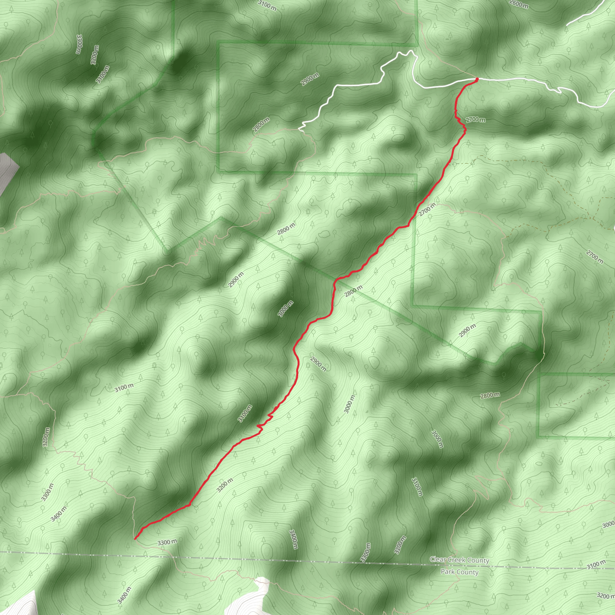 Lost Creek Trail mobile static map
