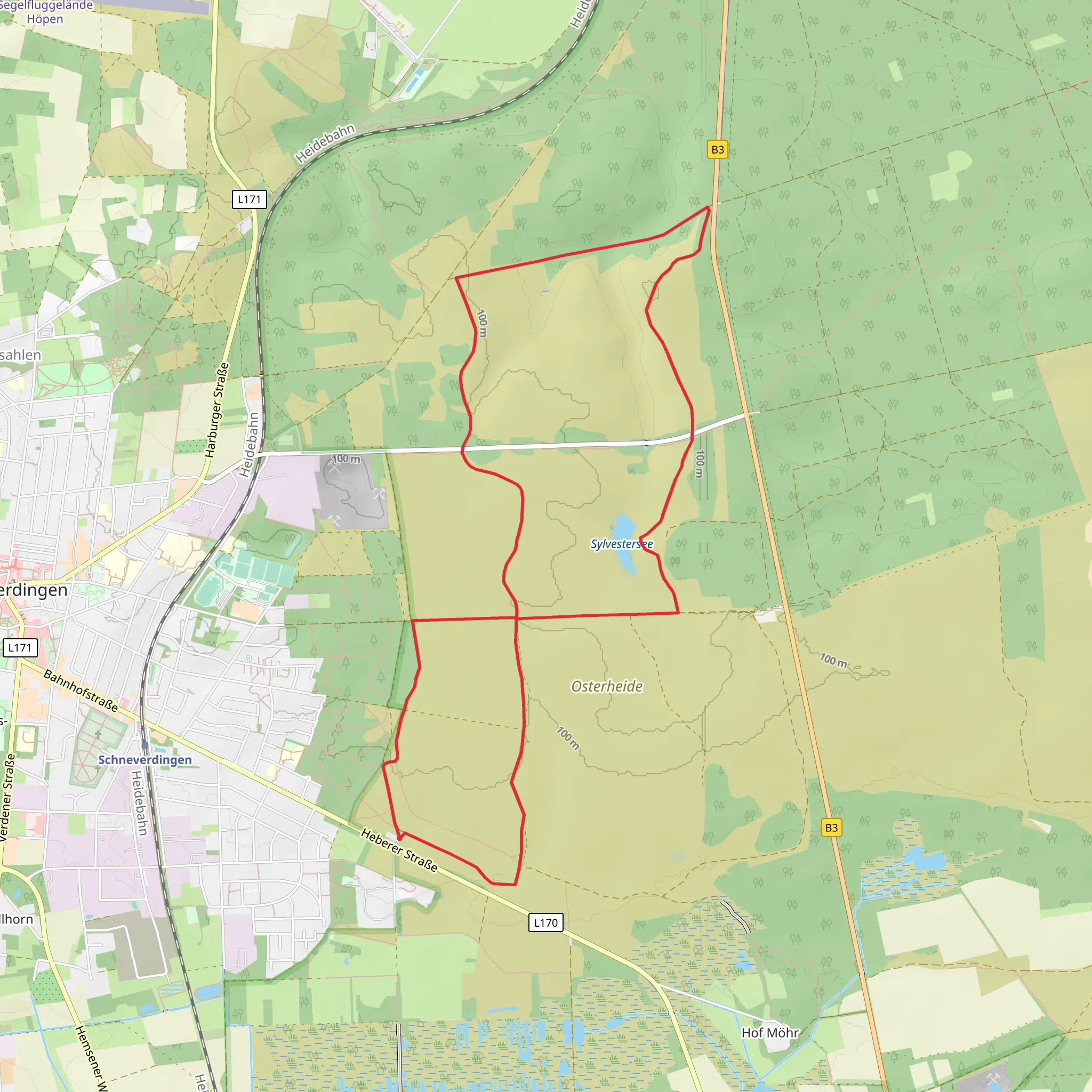 Schneverdingen Knot mobile static map
