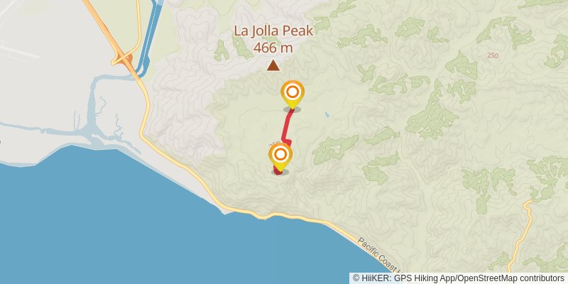 Point Mugu State Park Loop alt 1 Map
