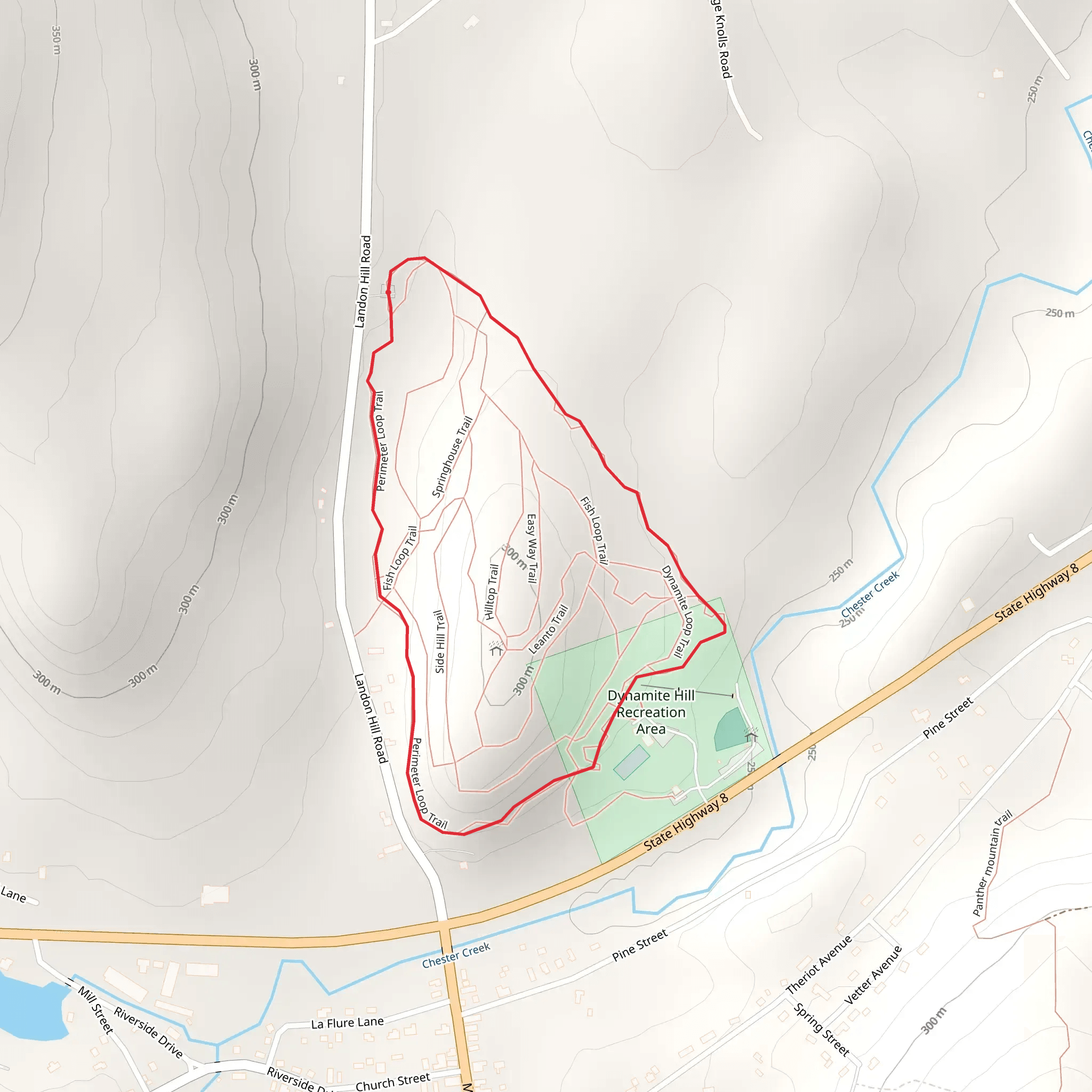 Caroline Fish Memorial Trail mobile static map