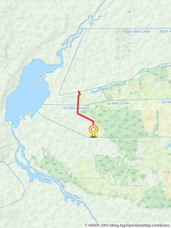 Six Mile Canal Walk mobile static map