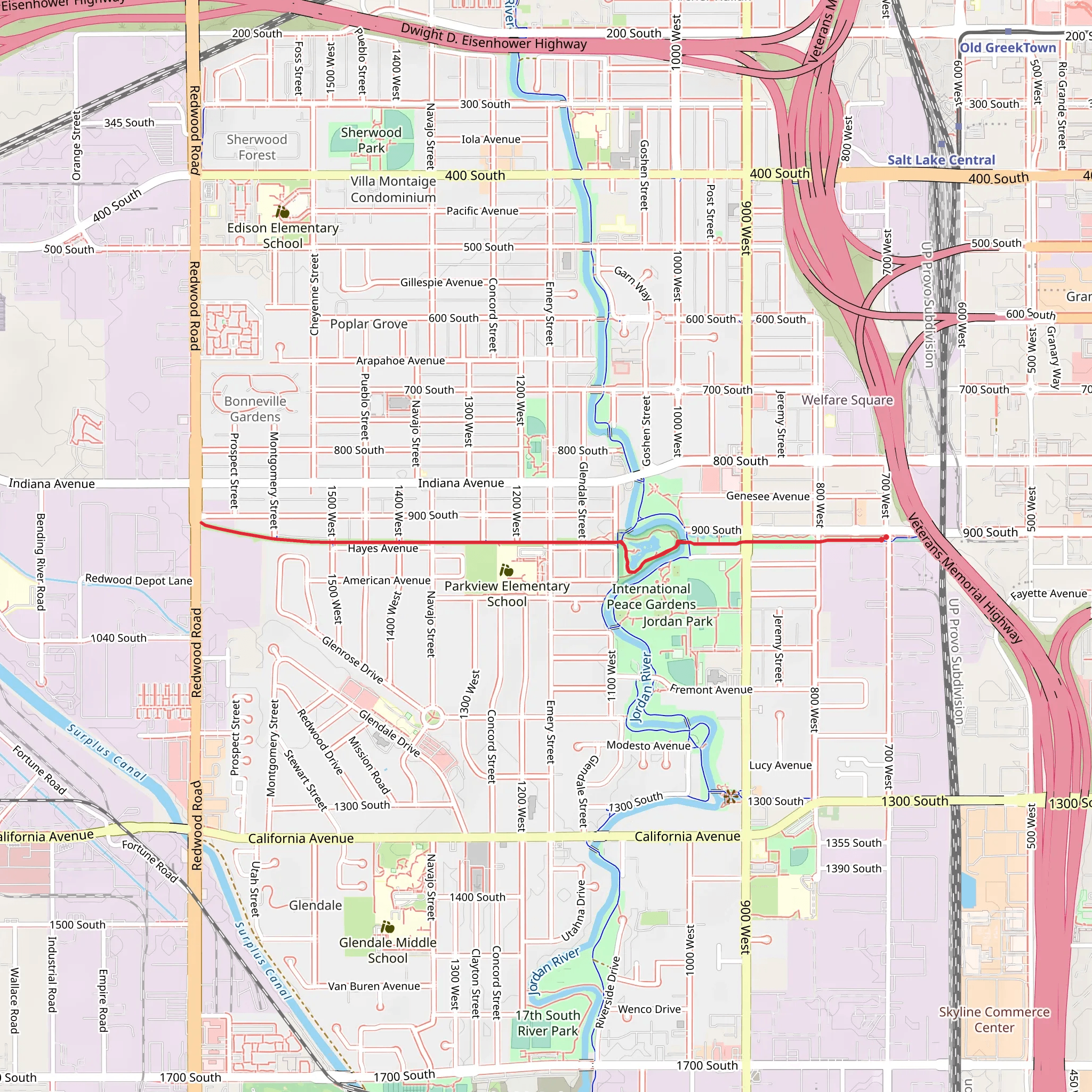 Nine Line Trail mobile static map