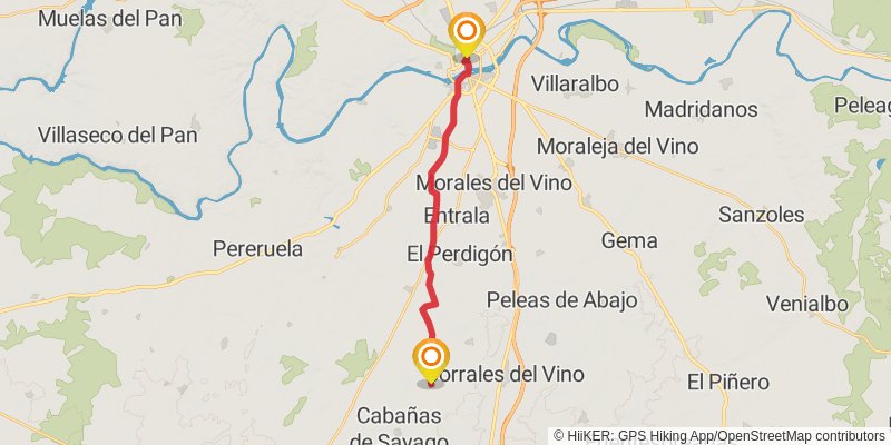 Via de la Plata stage 28 Map