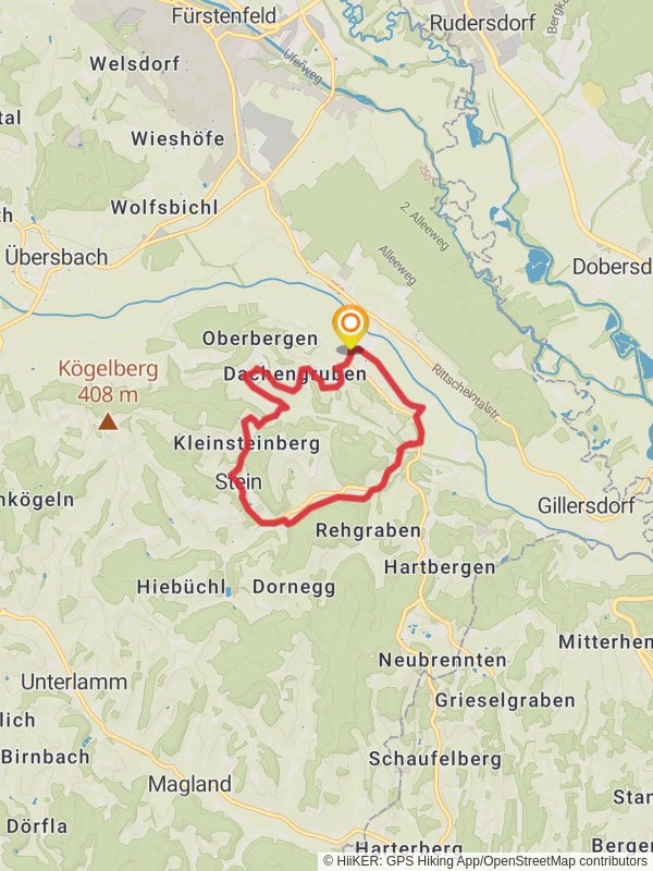 Kurze Variante Wein-Erlebnis-Weg Bad Loipersdorf mobile static map