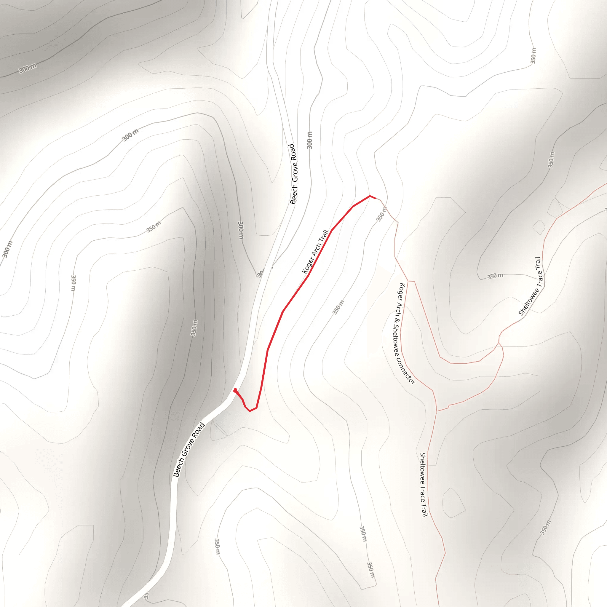 Koger Arch Trail mobile static map