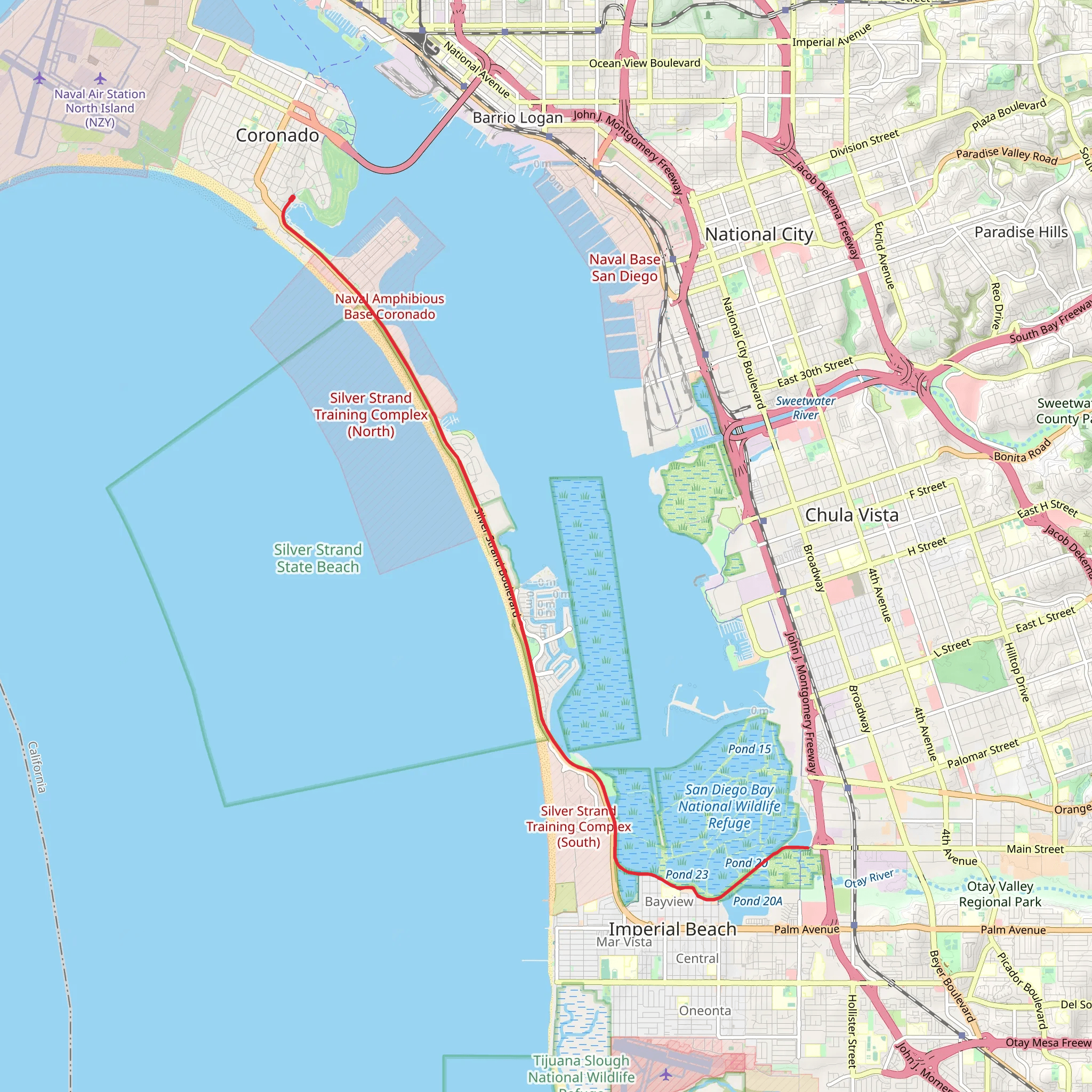 Bayshore Way mobile static map