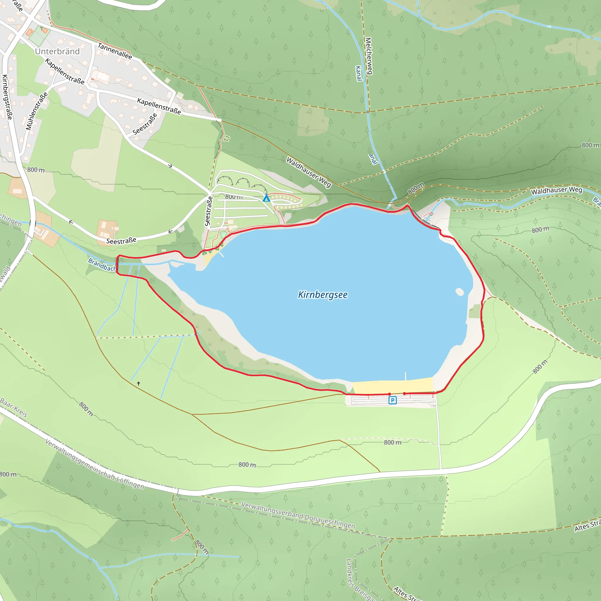 Kirnbergsee Loop mobile static map