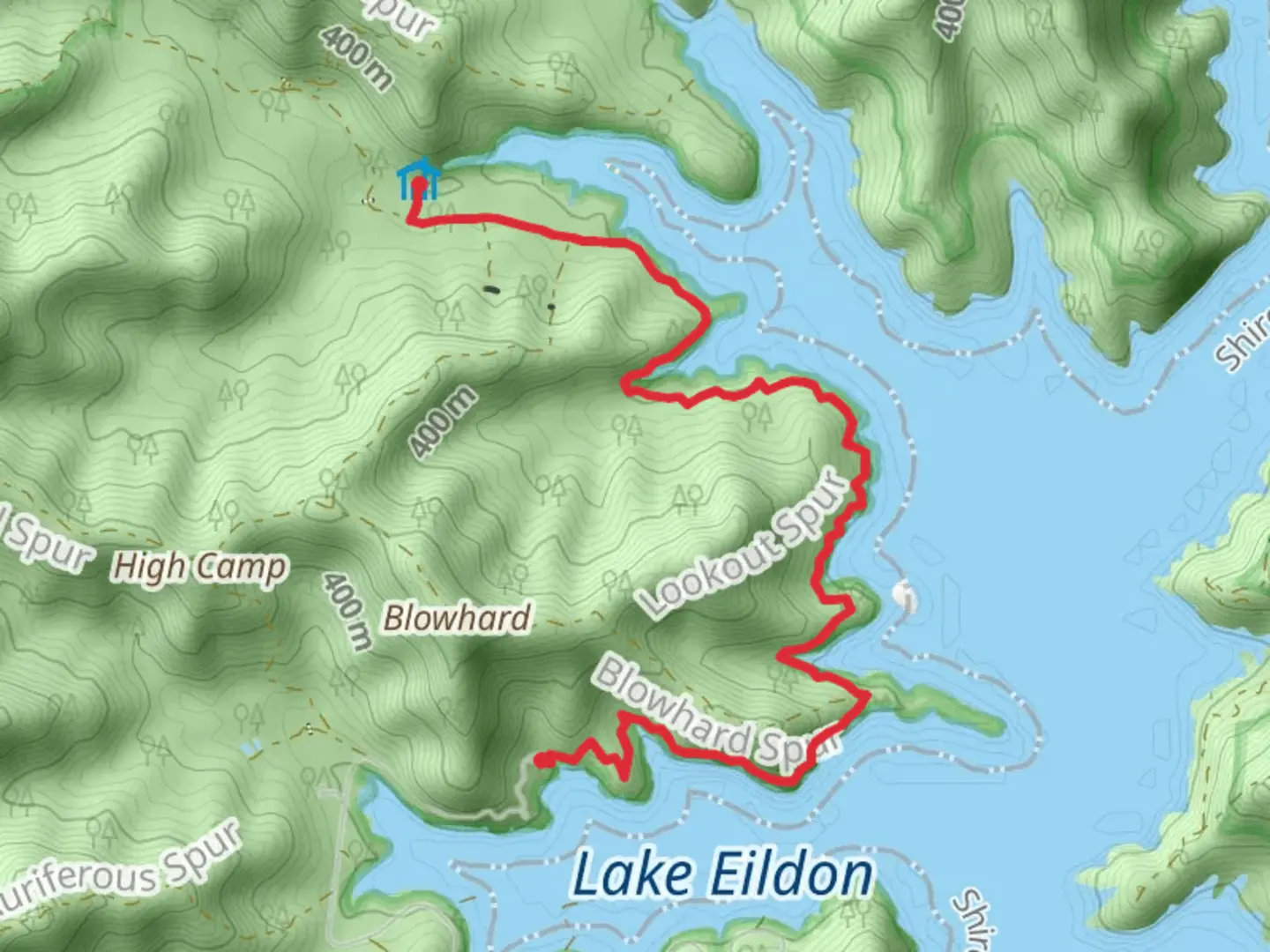 An image depicting the trail Stone's Outstation Heritage Hut Trail and its surrounding area.