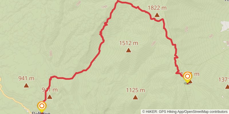 Lycian Way stage 17 Map