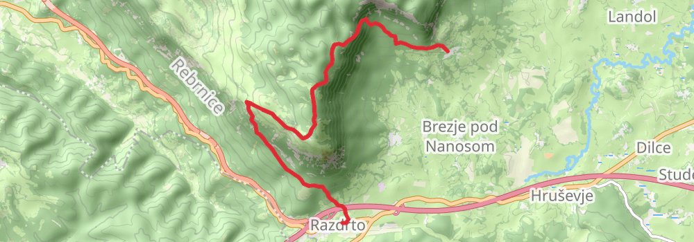 Via Alpina - Red Trail stage 4 Map