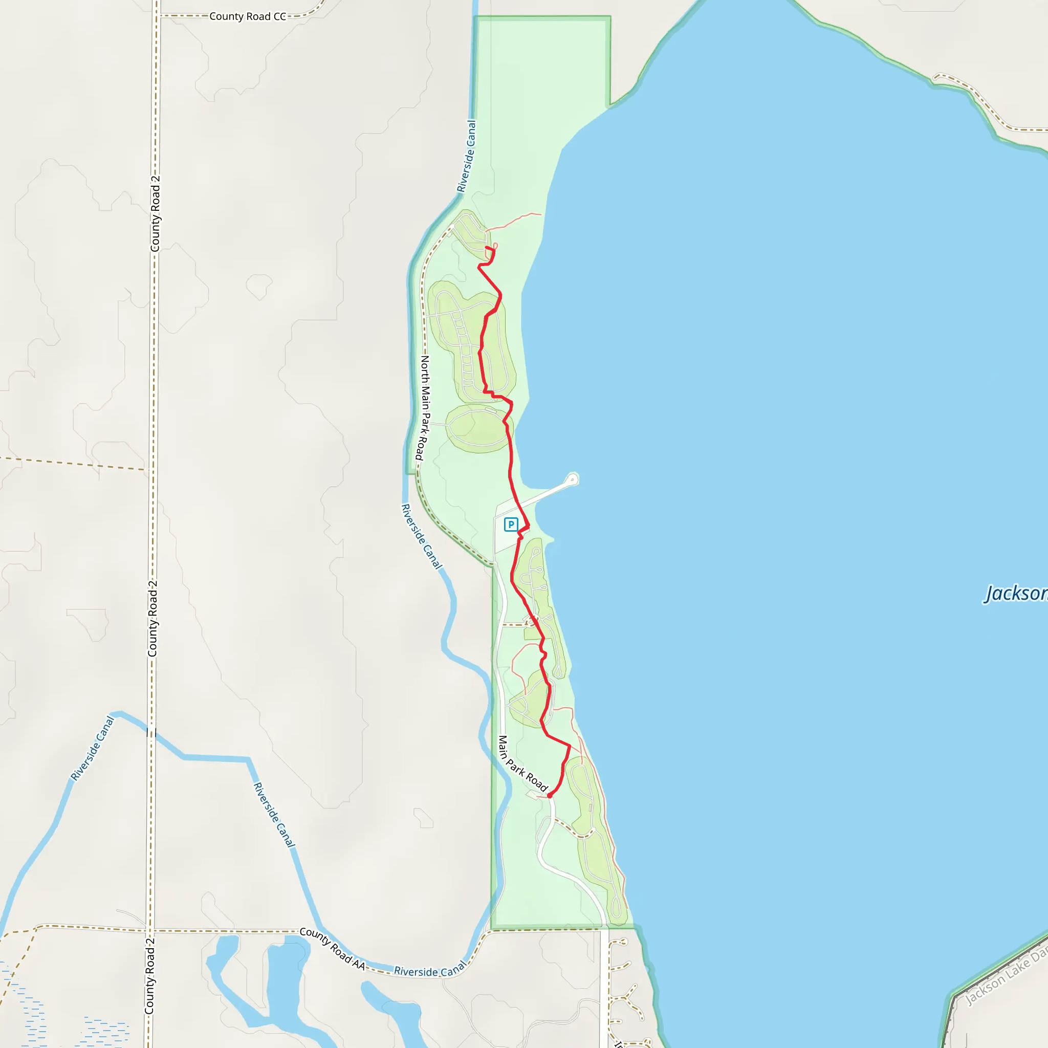 Foot Trail North mobile static map