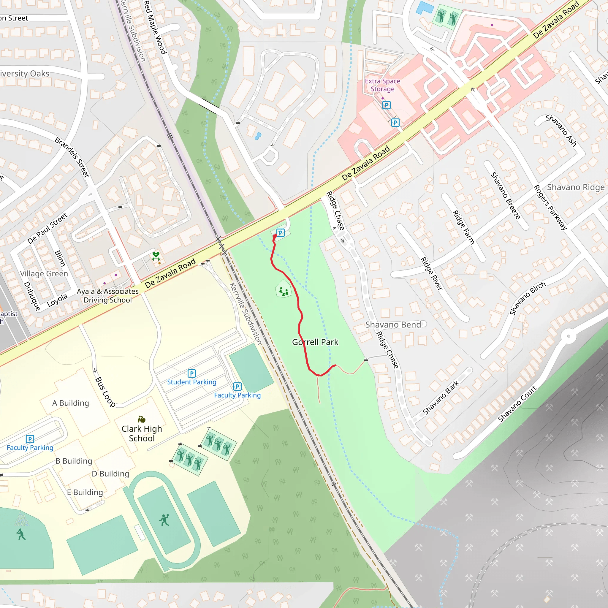 Gorrell Memorial Park mobile static map