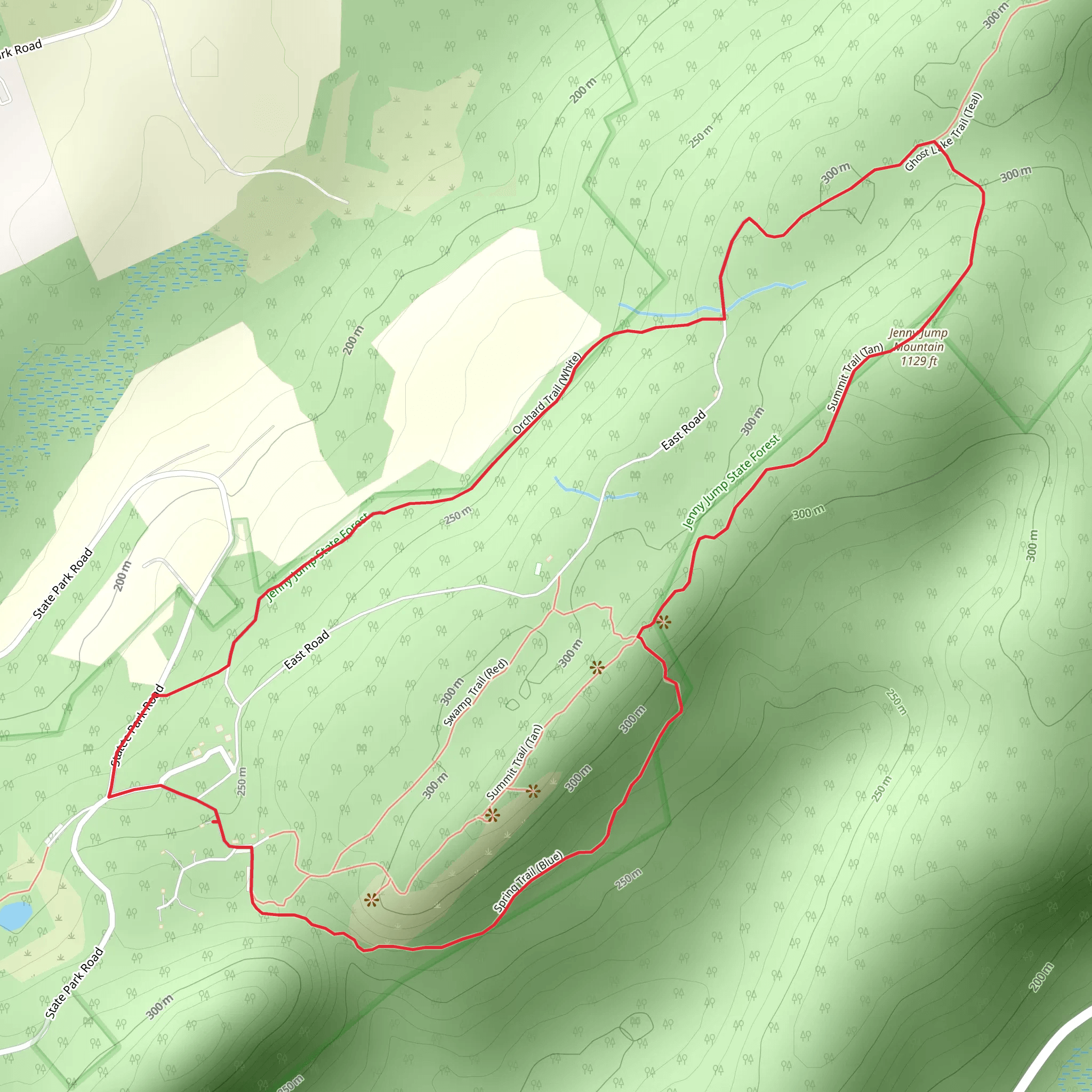 Orchard and Summit Loop Trail mobile static map