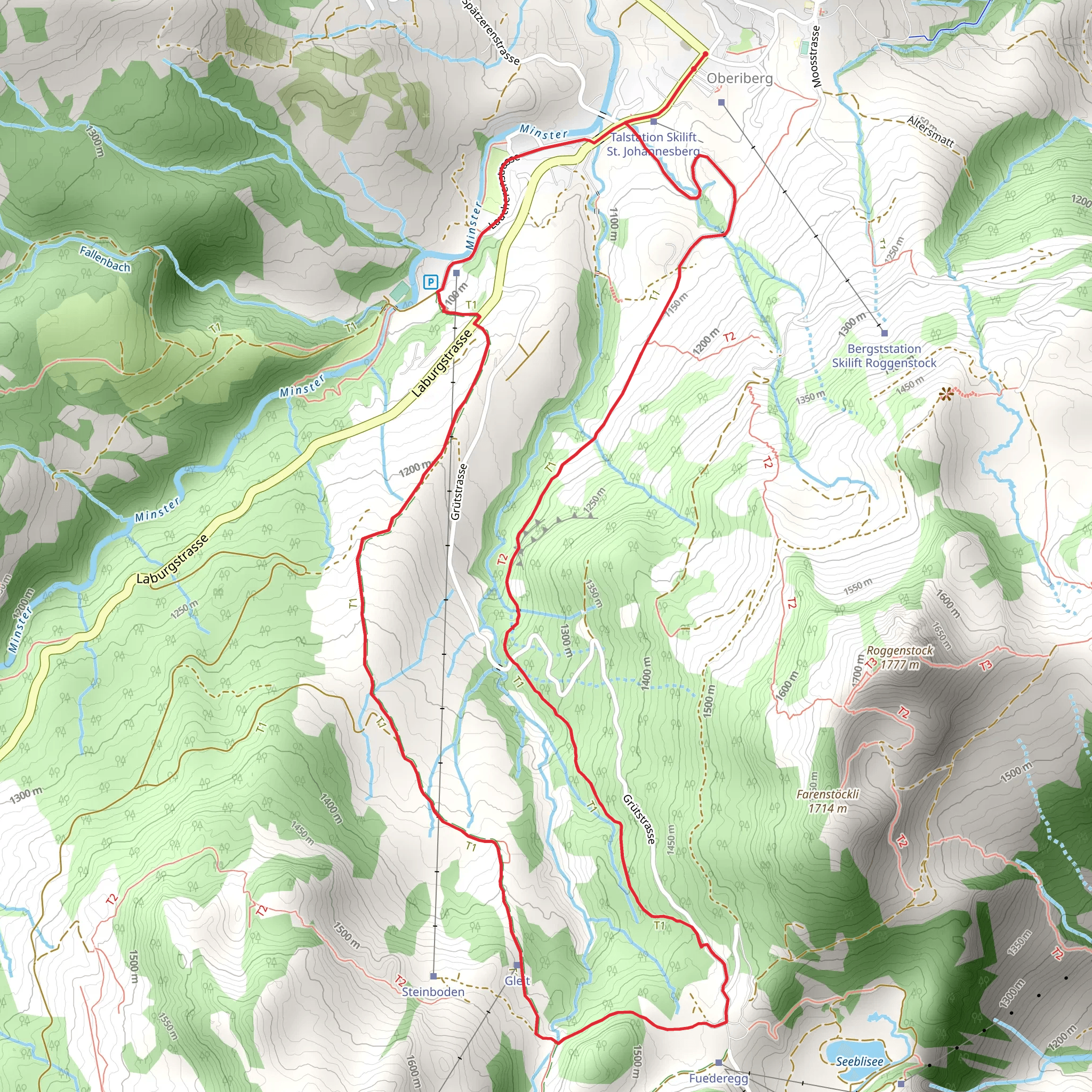 Wurzelweg durch den Chäswald mobile static map