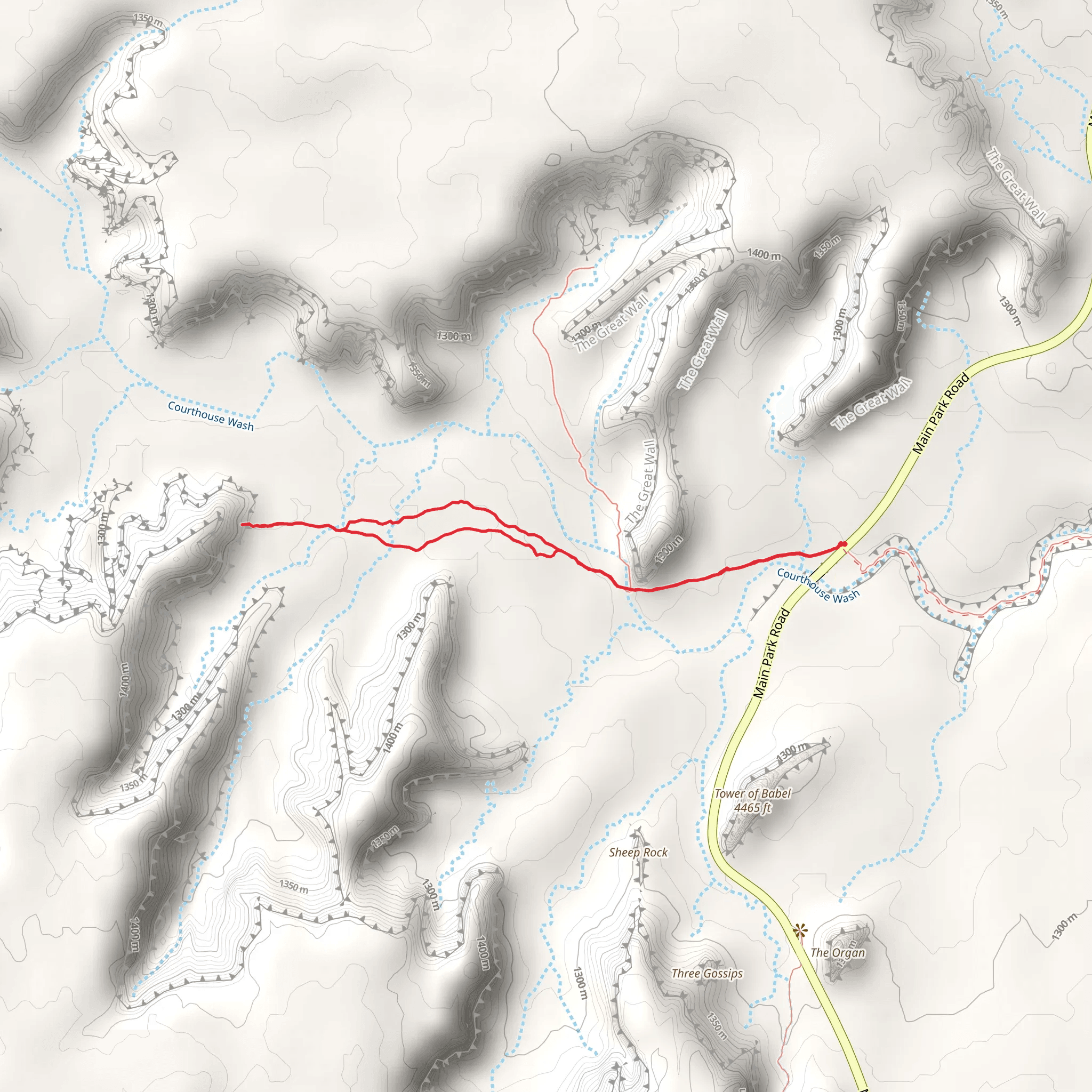 Ring Arch Trail mobile static map