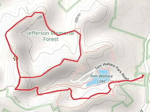 Tom Wallace Lake and Purple Heart Loop Trail via Siltstone Trail