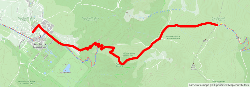 Rascafría to la Granja stage 2 Map