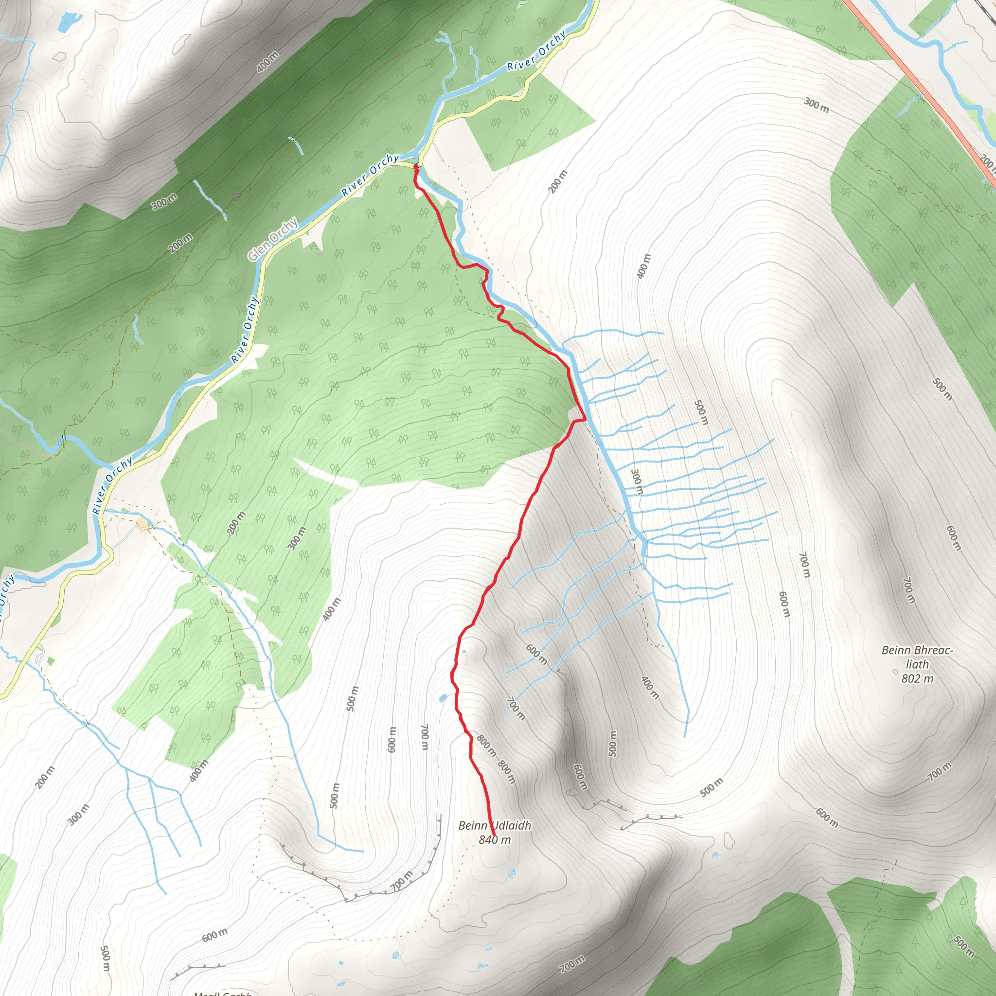 Beinn Udlaidh mobile static map