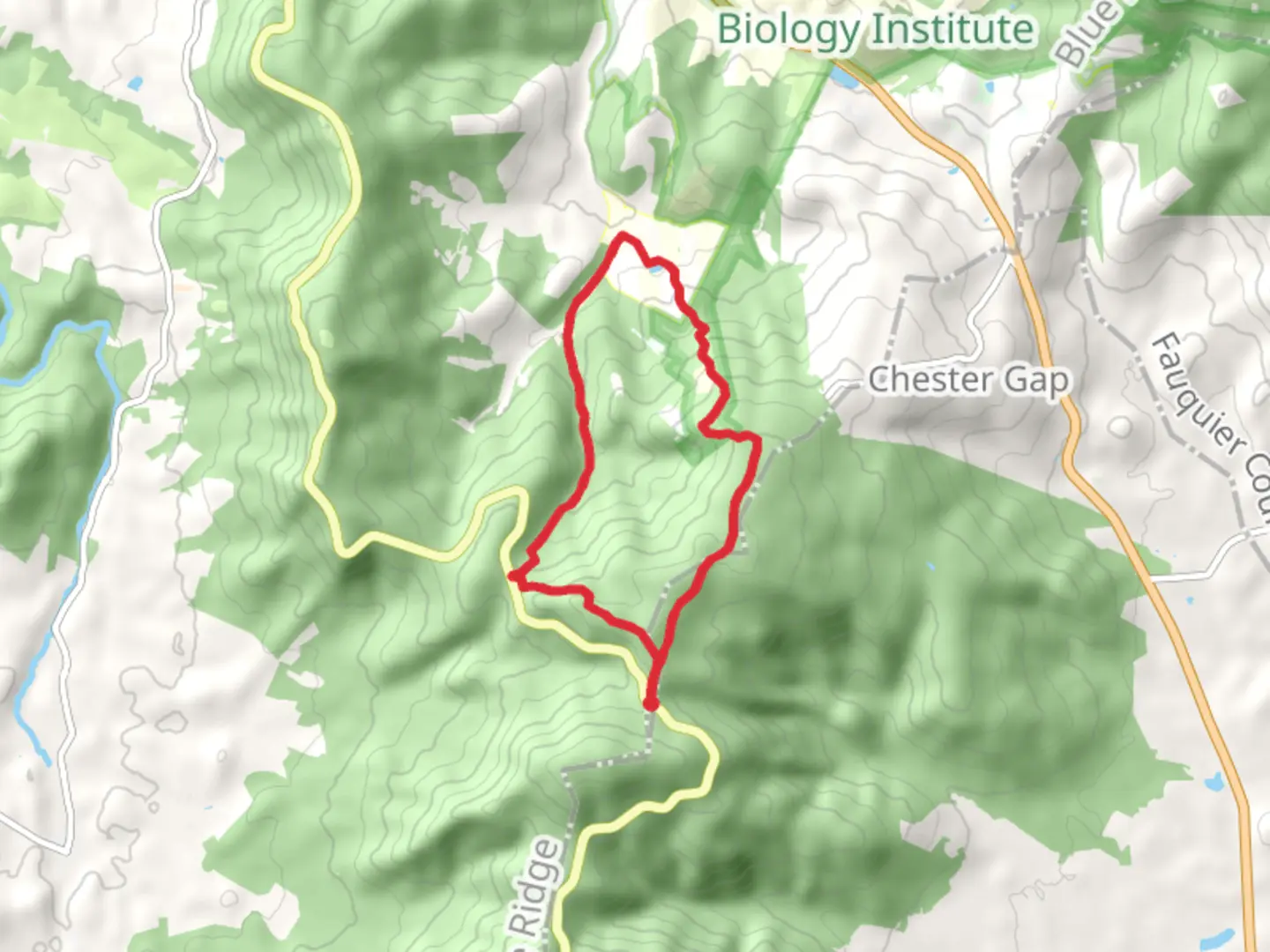 An image depicting the trail Appalachian, Lake Culpeper and Dickey Ridge Loop Trail and its surrounding area.