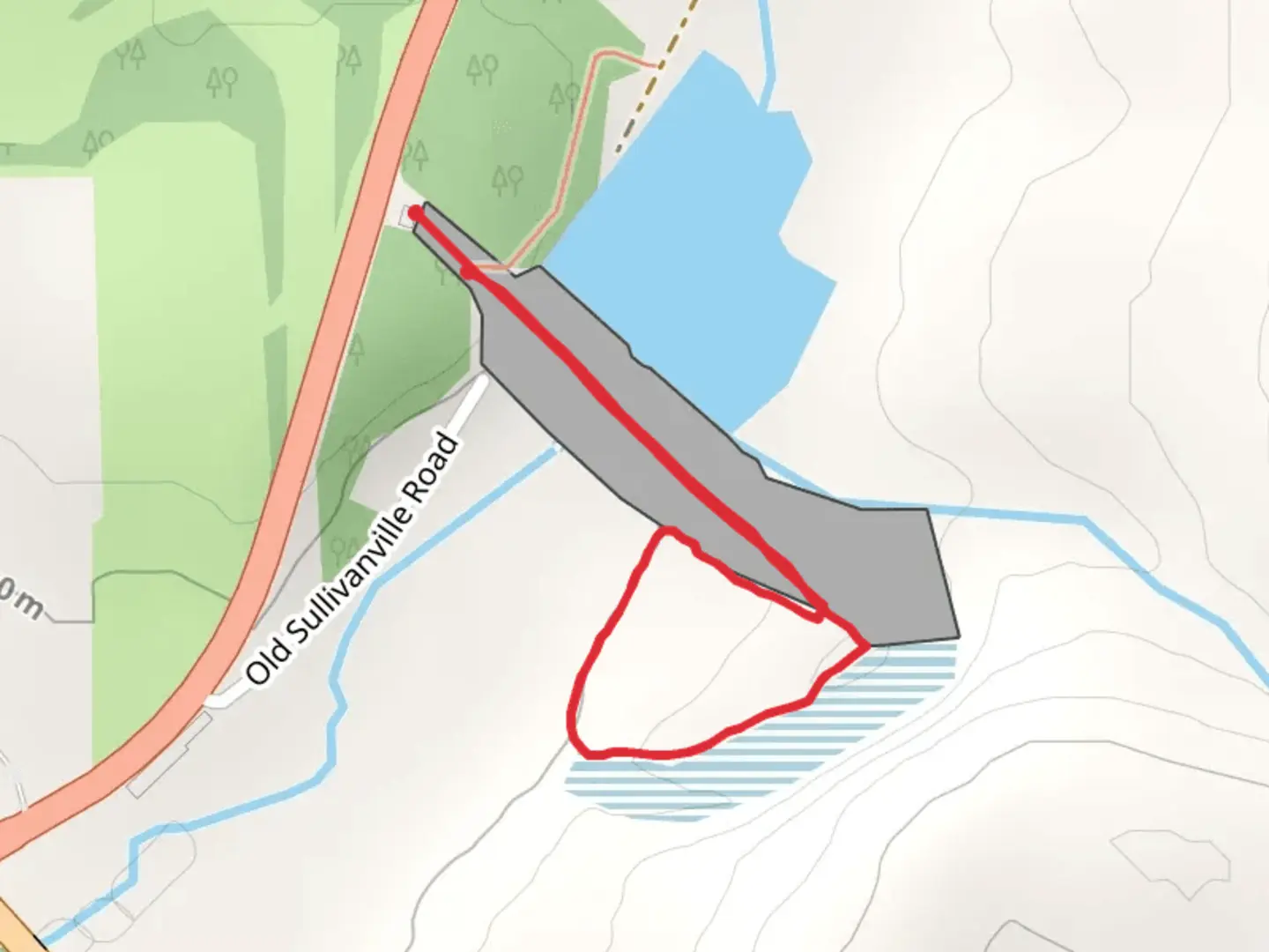 An image depicting the trail Bulkley Creek Loop and its surrounding area.