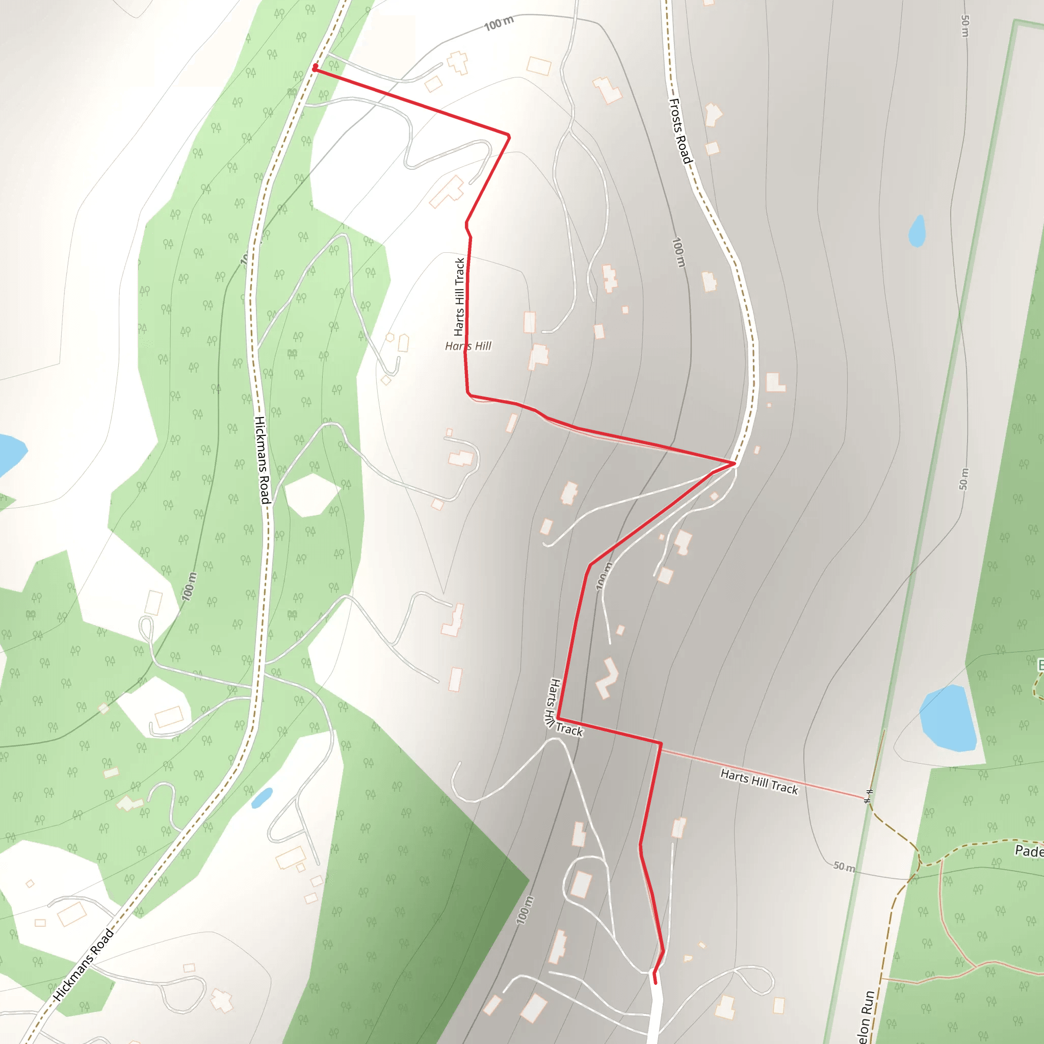Harts Hill Track mobile static map