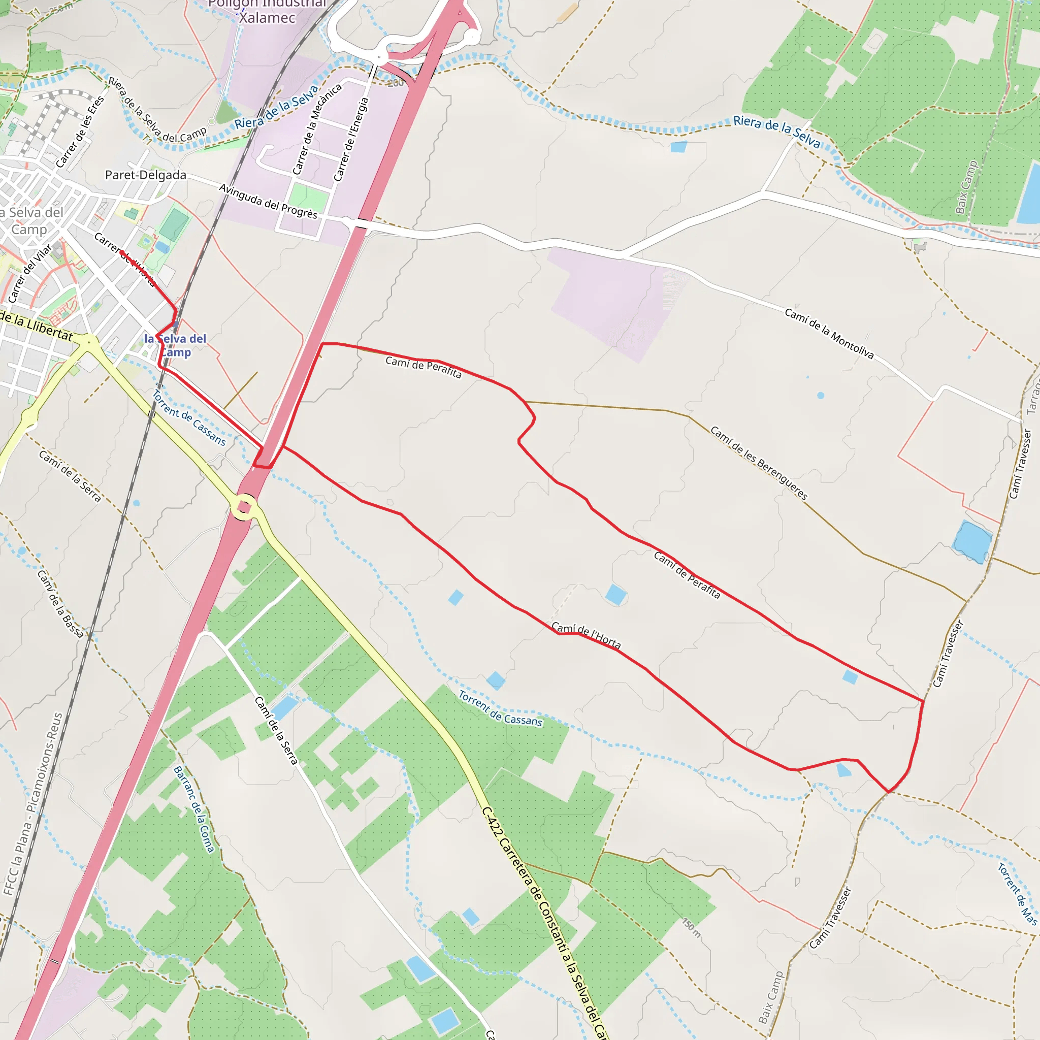 Tour around the Pla SL C 151 mobile static map