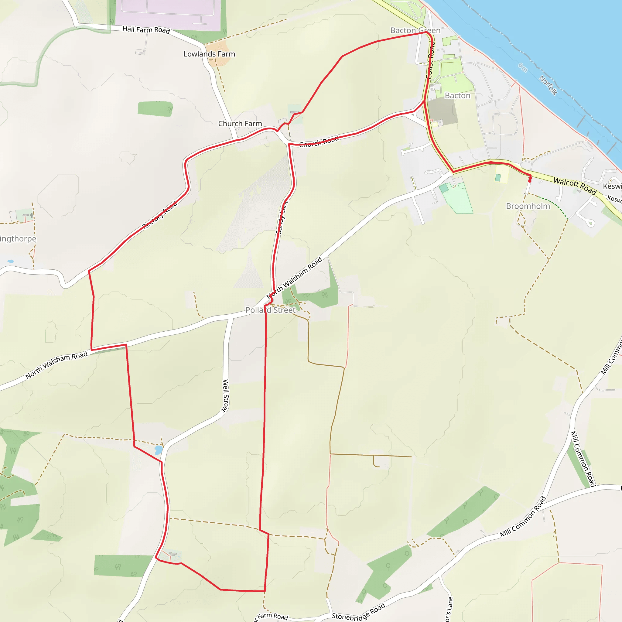 Pollard Street Loop mobile static map