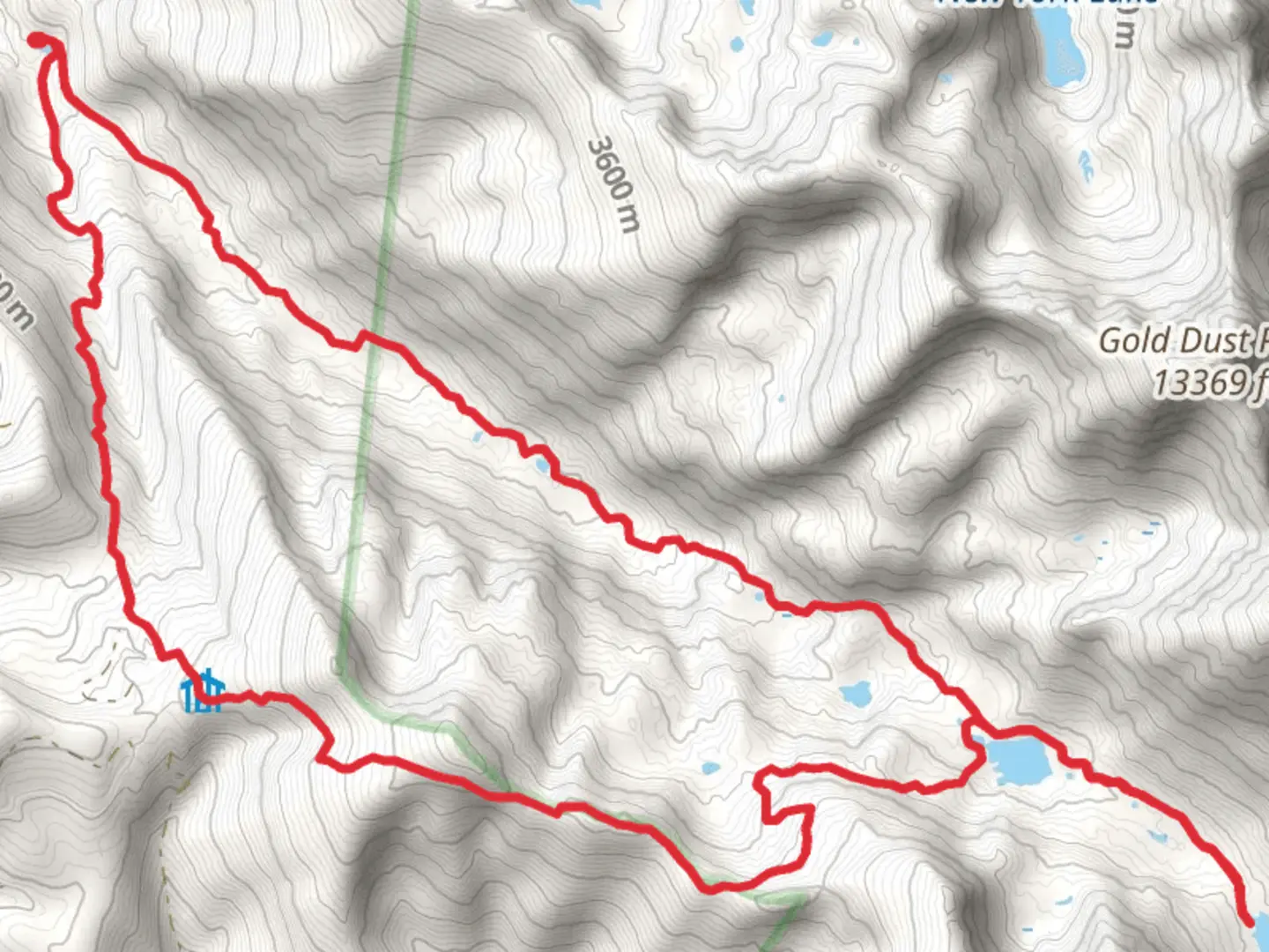 An image depicting the trail Lake Charles Trail and Ironedge Trail Loop and its surrounding area.