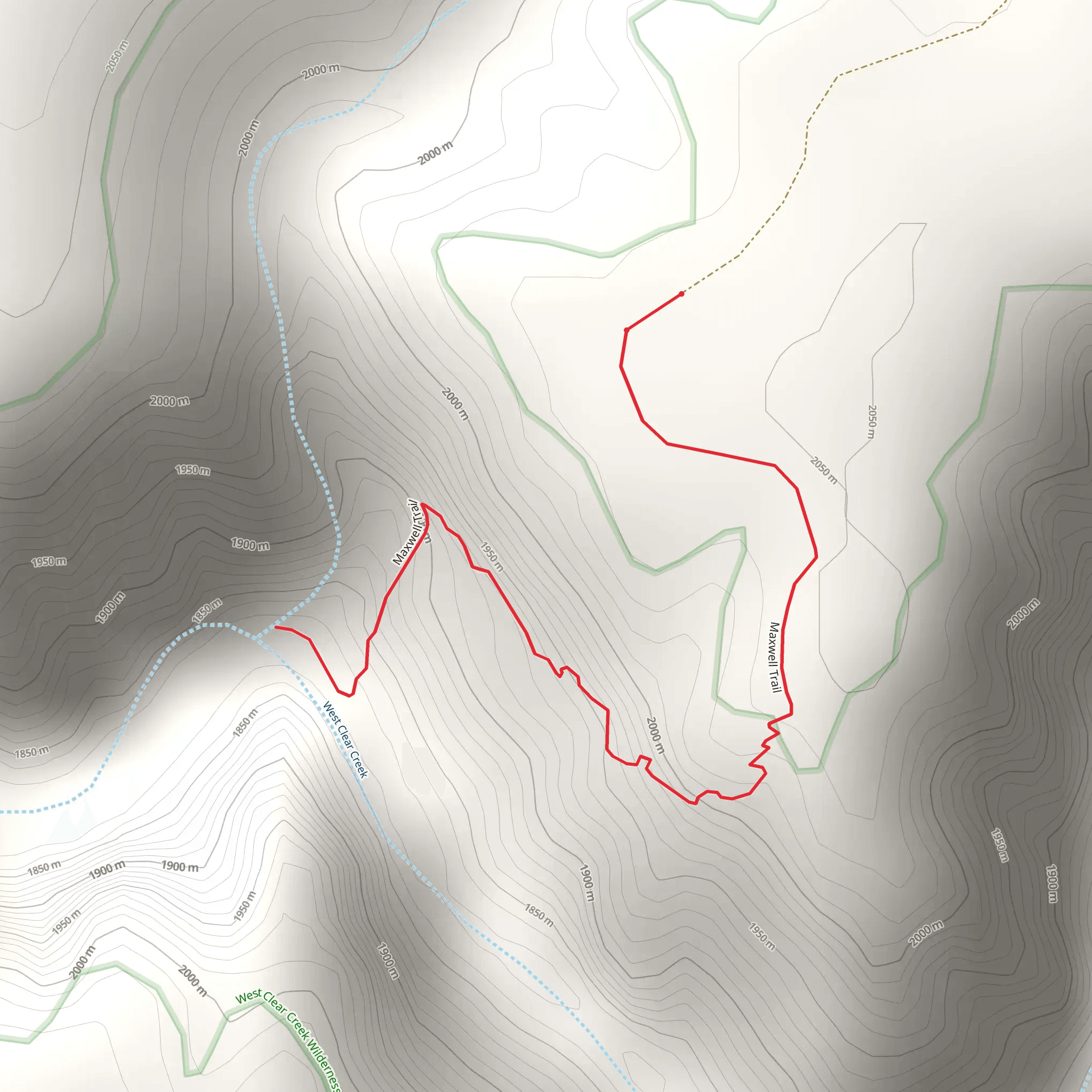 Maxwell Trail mobile static map