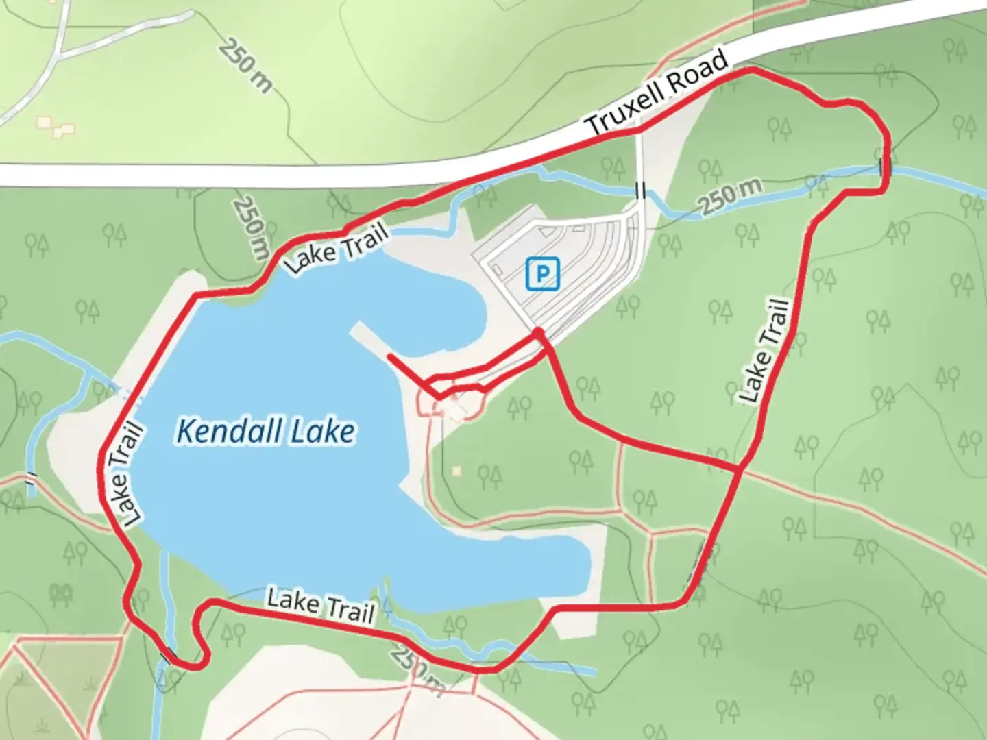 An image depicting the trail Kendall Lake Loop and its surrounding area.