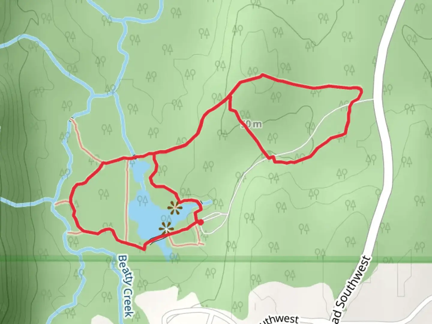 An image depicting the trail Beaver Pond and McLane Creek Nature Trail Upper Loop and its surrounding area.
