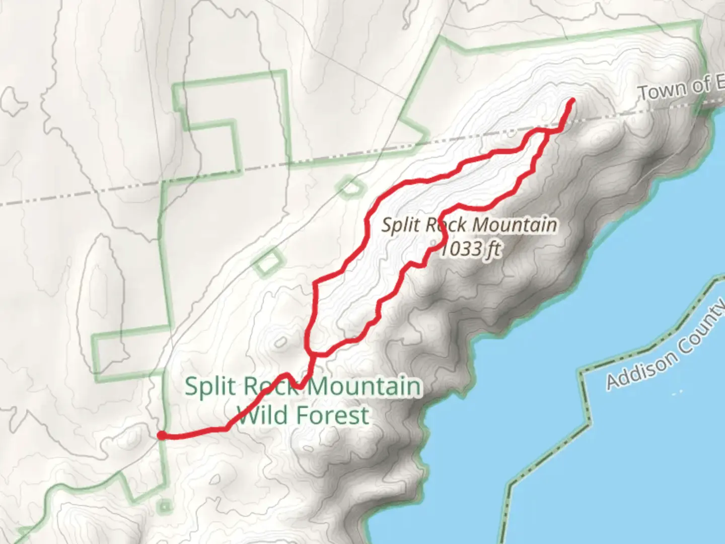 An image depicting the trail Essex overlook Loop via Lewis Clearing Bay Trail and its surrounding area.